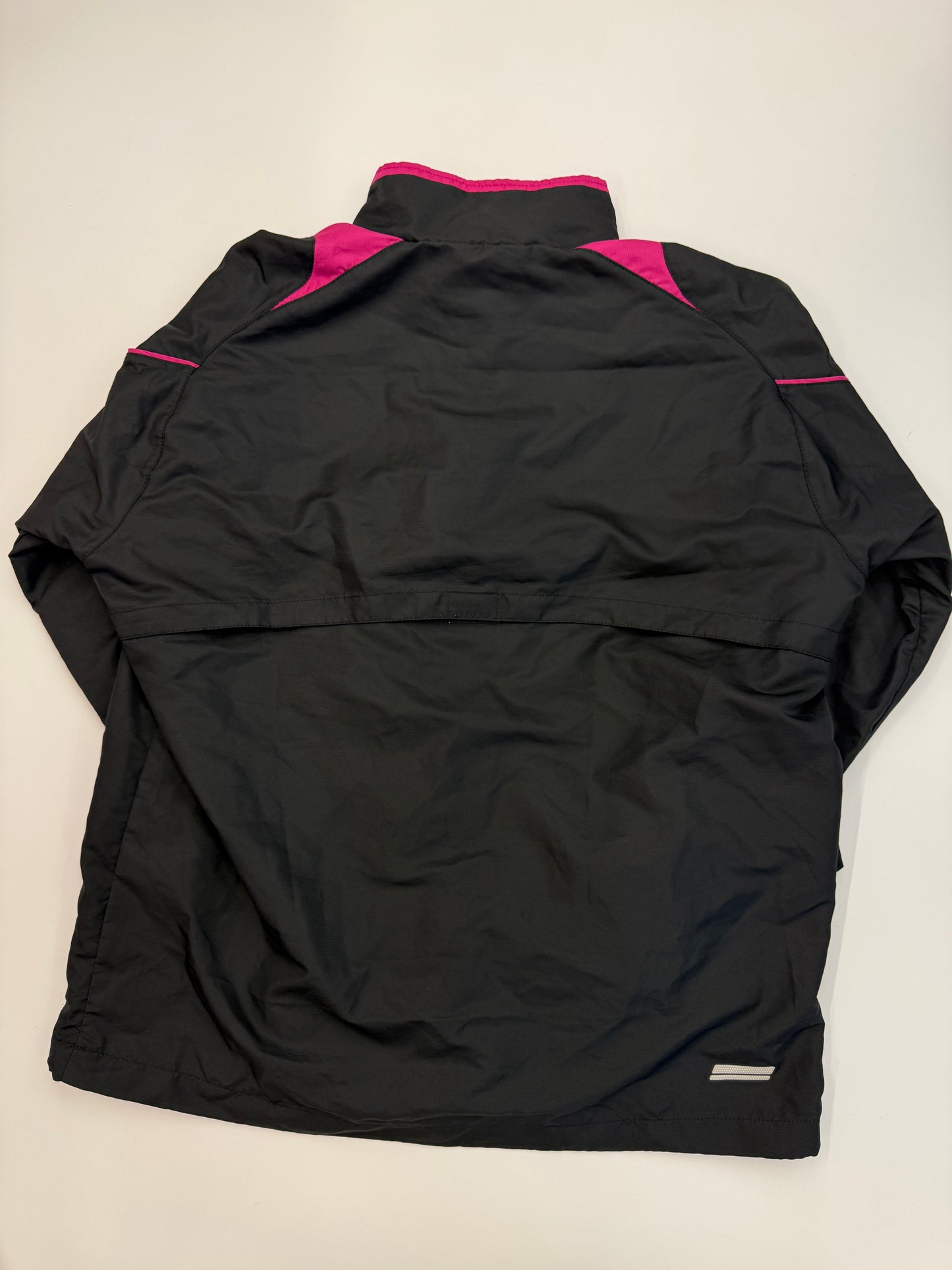 VINTAGE ASICS TRACK JACKET BLACK/PINK (M)
