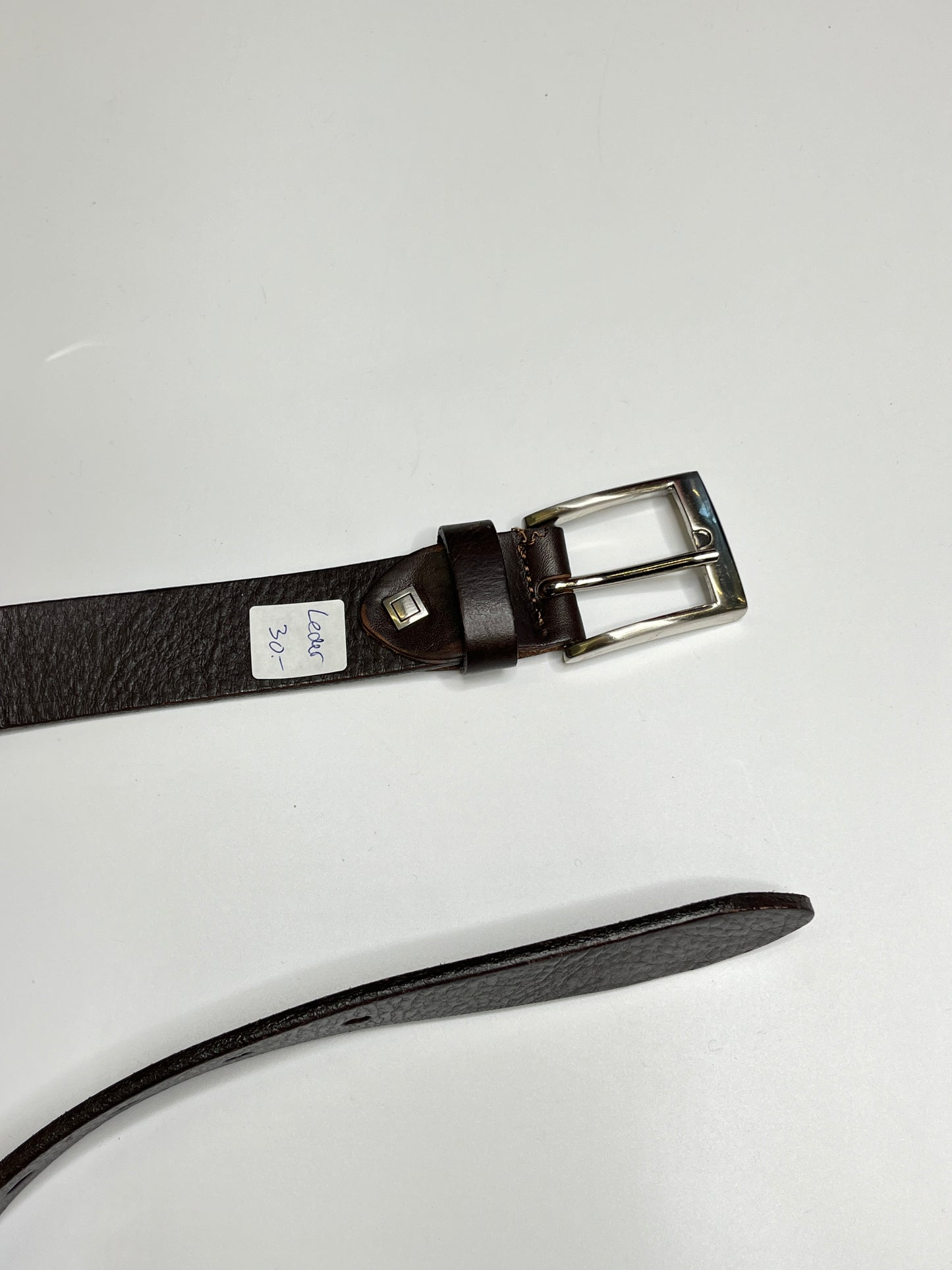 REAL LEATHER BELT BROWN