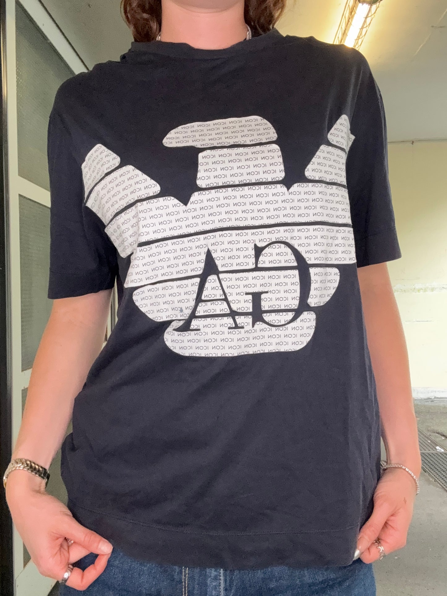 VINTAGE EMPORIO ARMANI ICON LABEL SHIRT (L)
