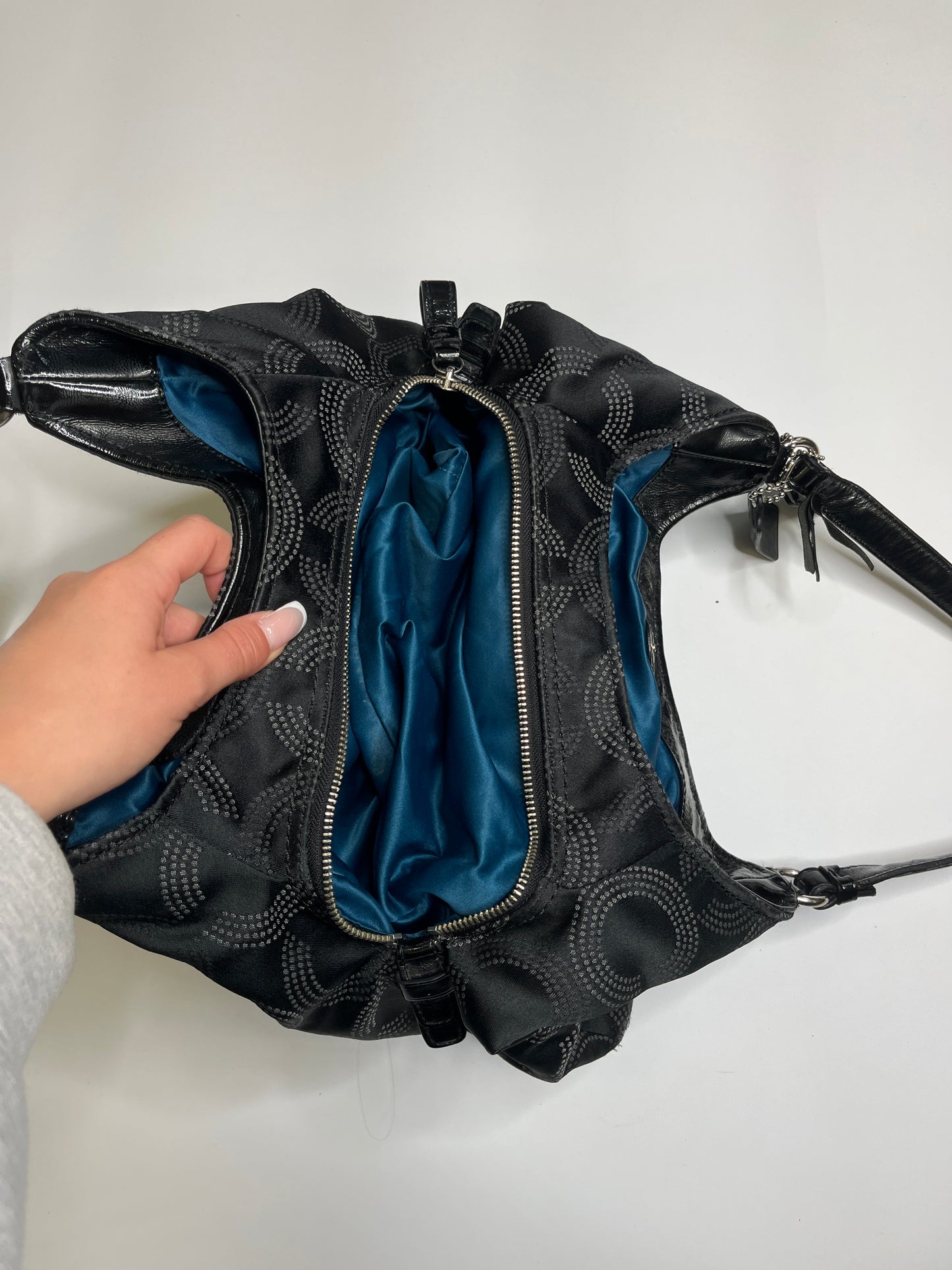 BLACK COACH MONOGRAM PURSE