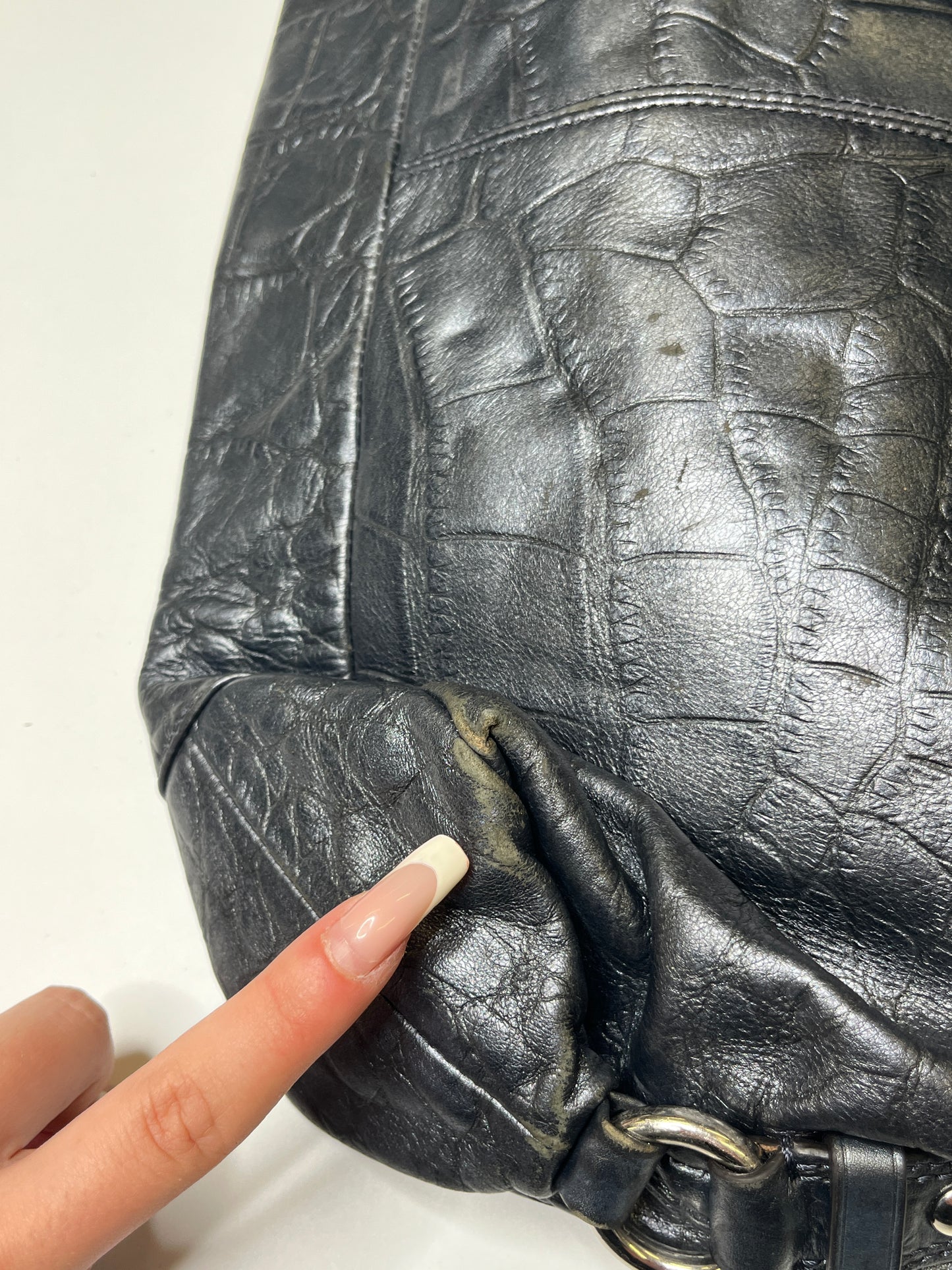 COACH PURSE SHINY CROC