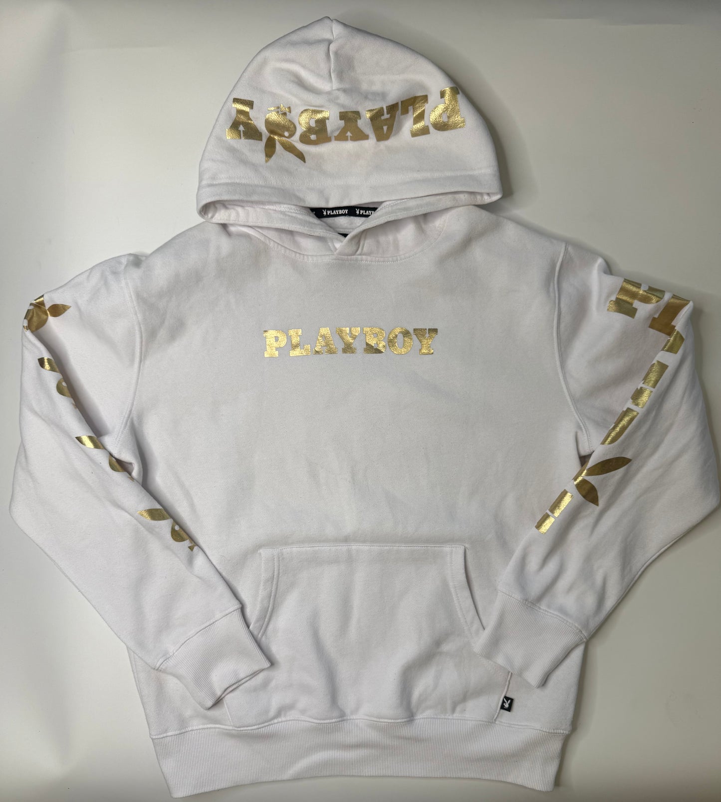PLAYBOY VINTAGE GOLD FOIL LOGO HOODIE