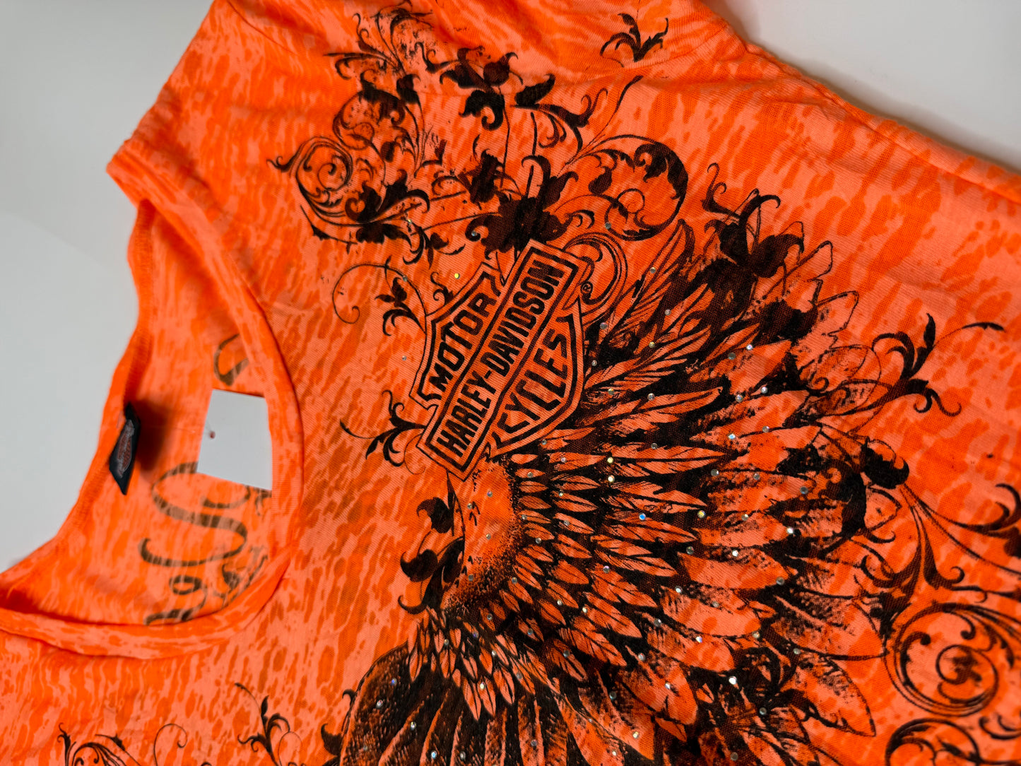 VINTAGE HARLEY DAVIDSON SHIRT (-M)