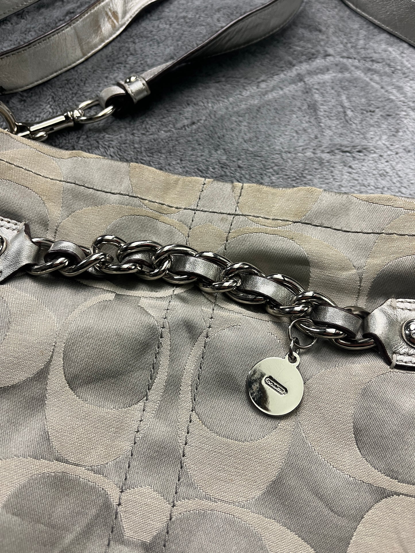 COACH BAG SILVER