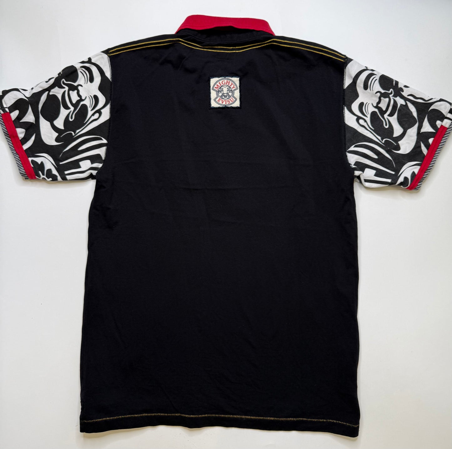 EVISU POLO SHIRT – BLACK RED (L)