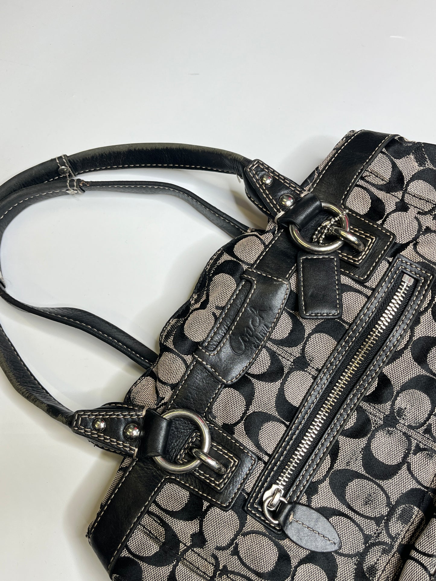 COACH MONOGRAM PURSE LEATHER