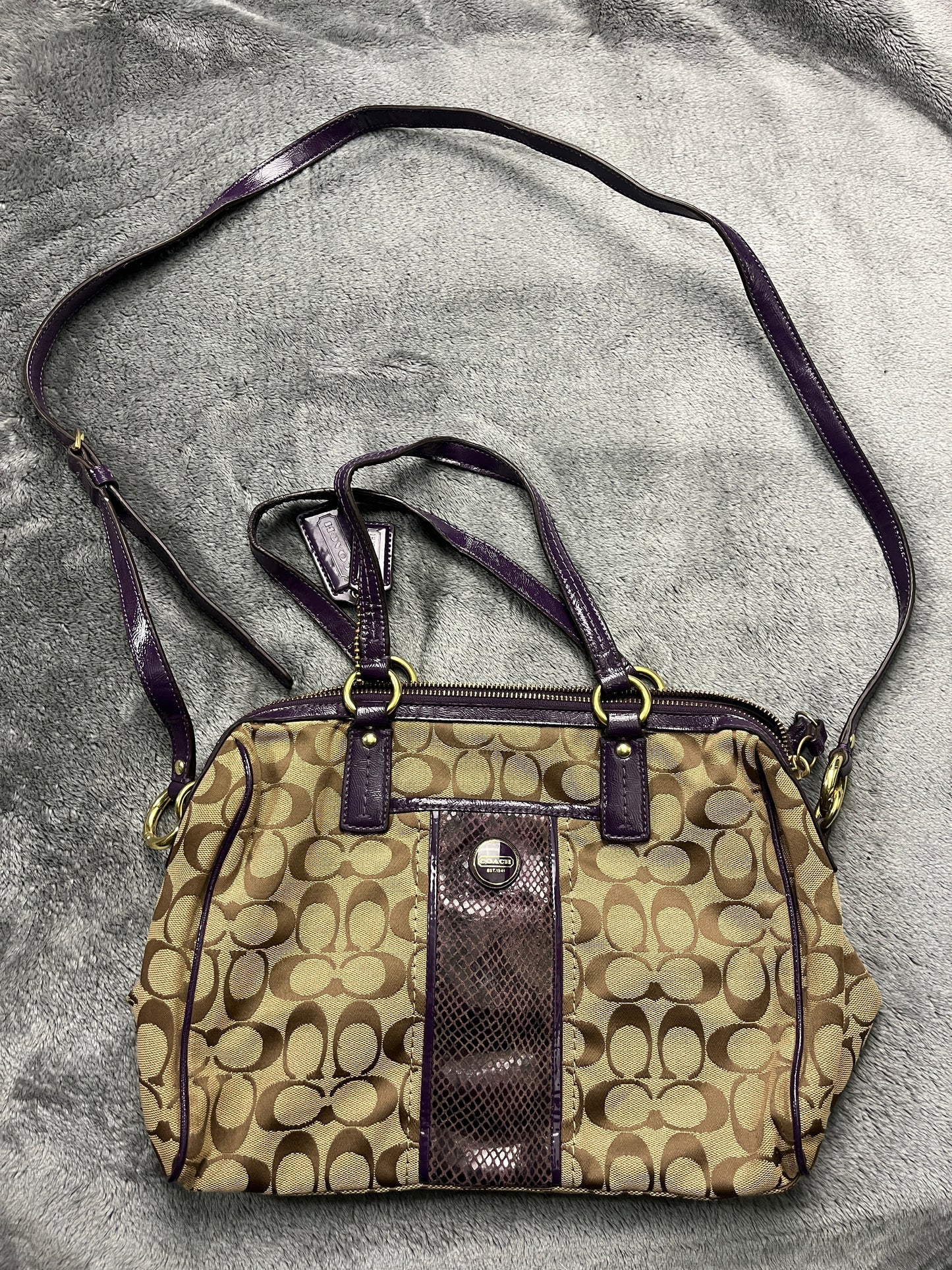 COACH BAG PURPLE