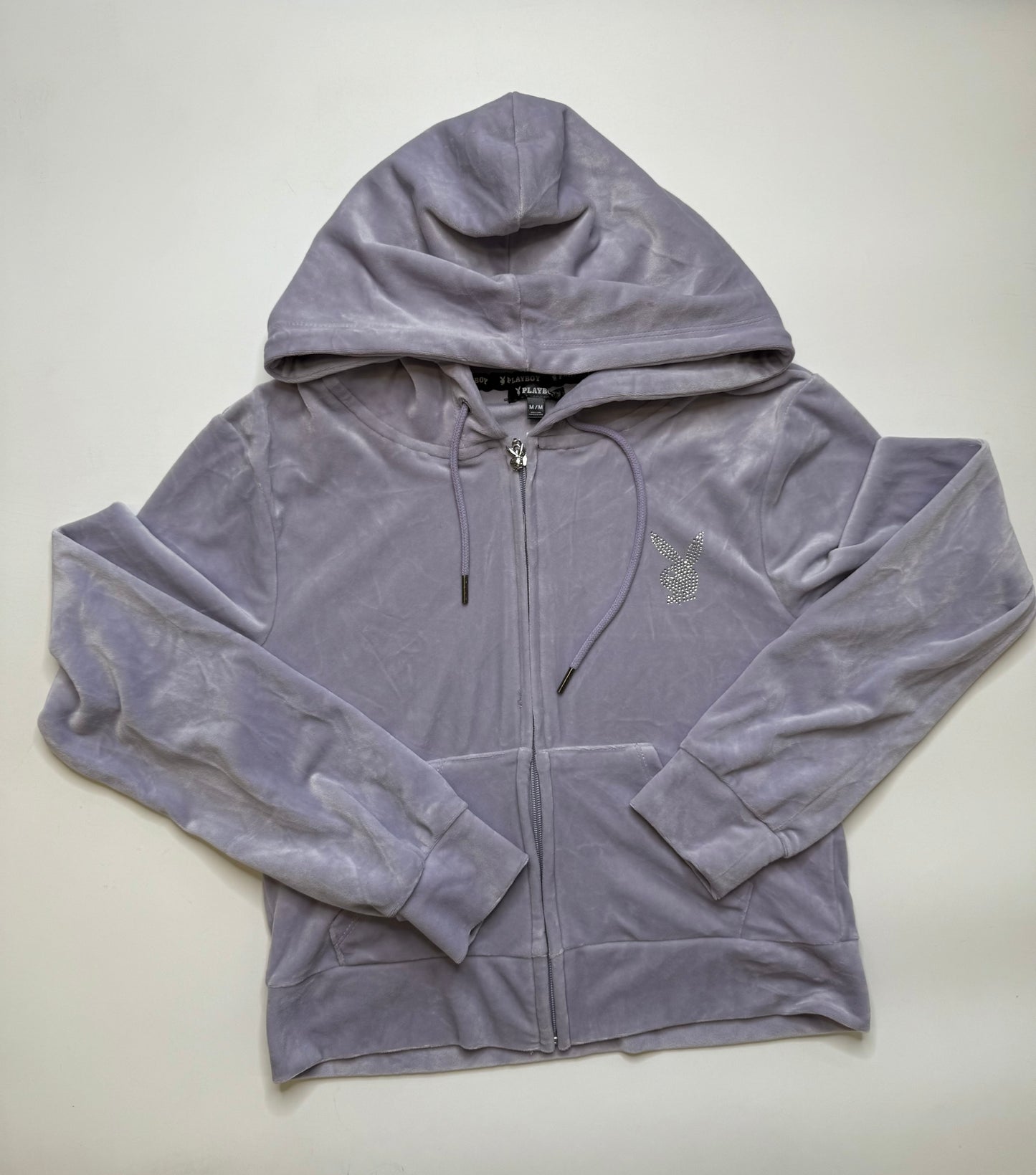 VINTAGE PLAYBOY VELOUR ZIPPER (M)