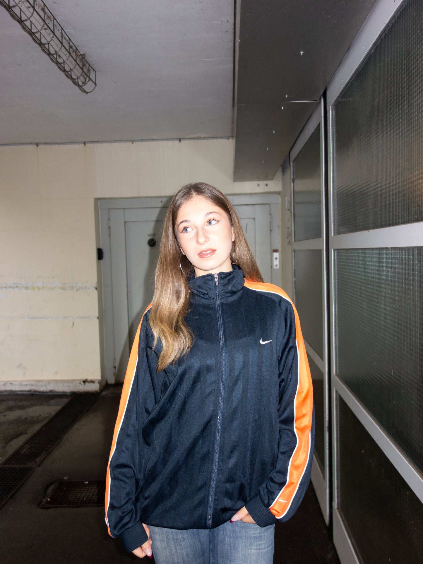 NIKE ZIPPER 2000s (L)