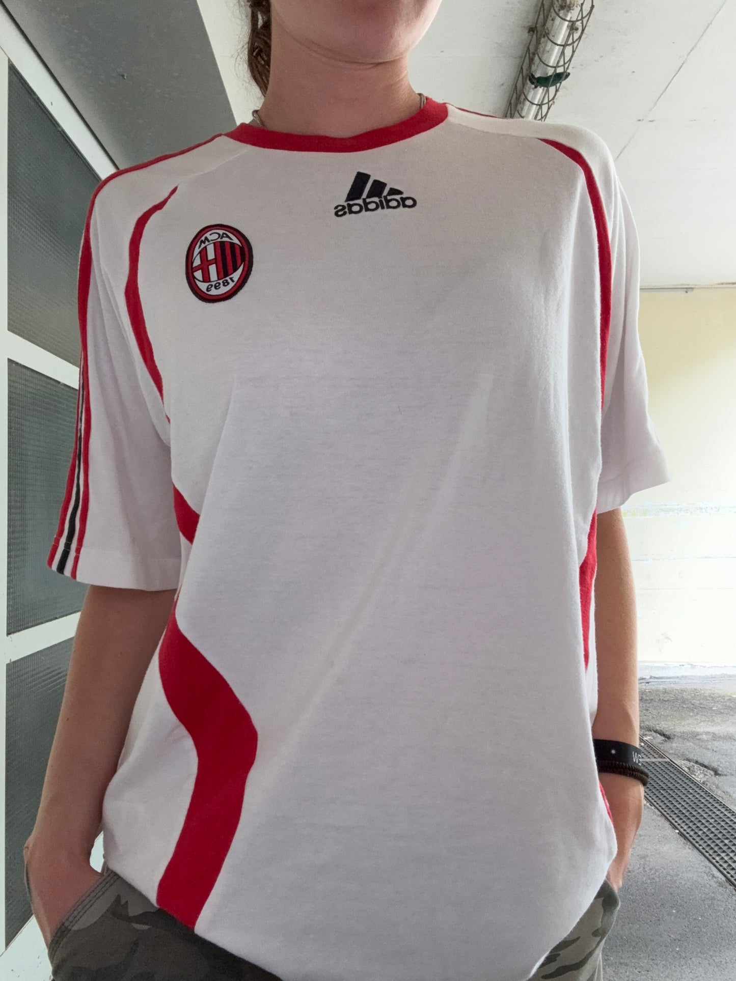 VINTAGE ADIDAS AC MILAN SHIRT (L)