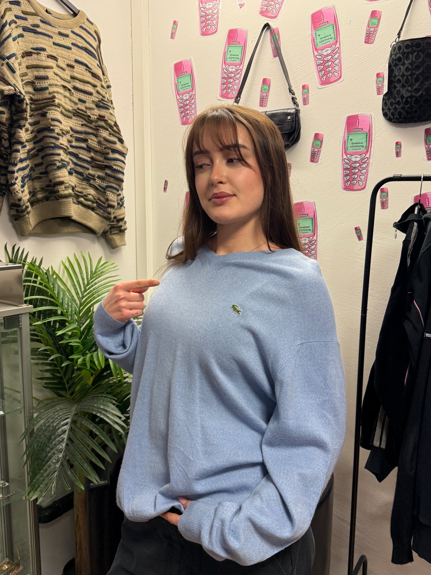 LACOSTE KNIT SWEATER (~XL)