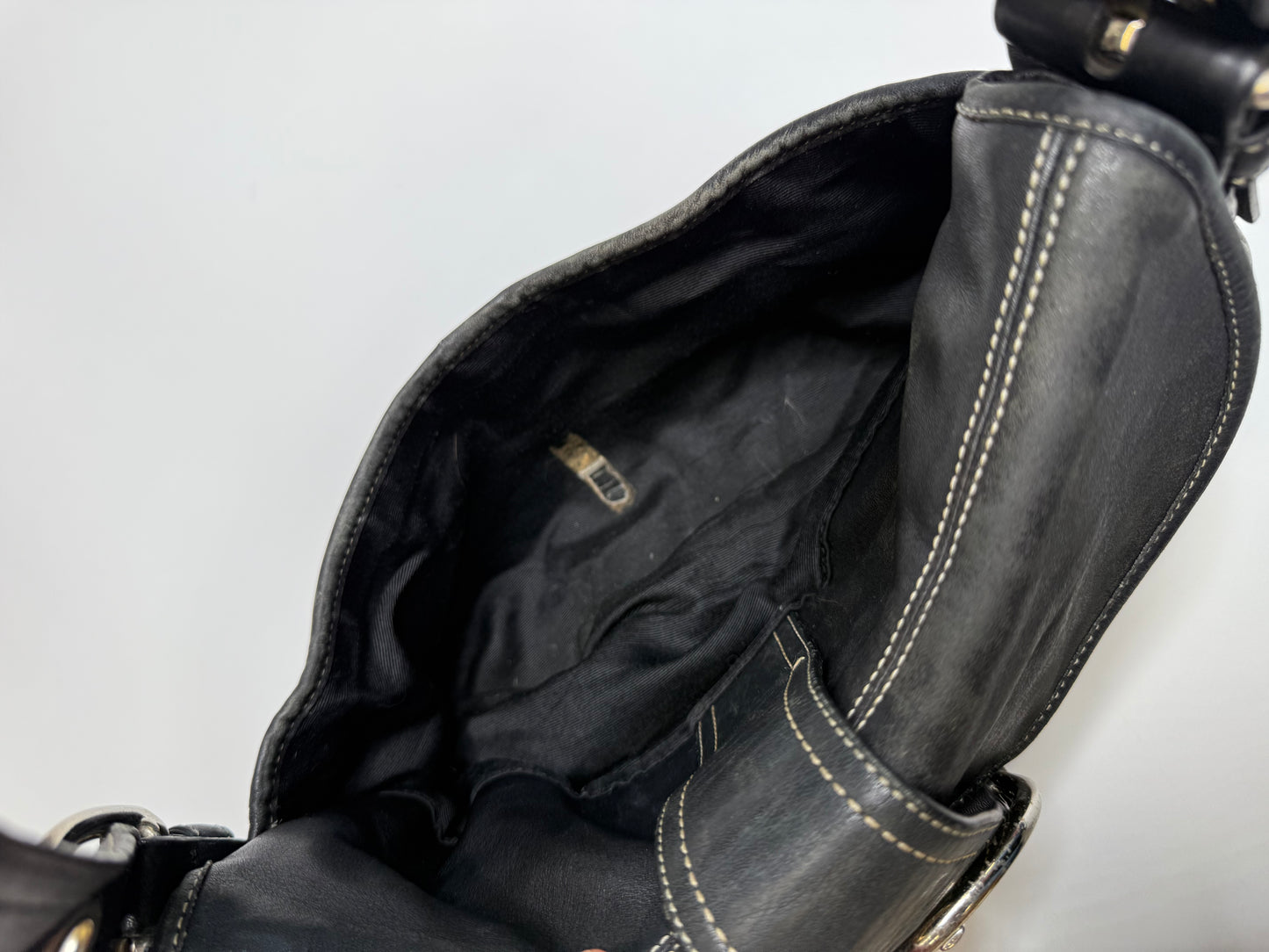 VINTAGE COACH REAL LEATHER BAG