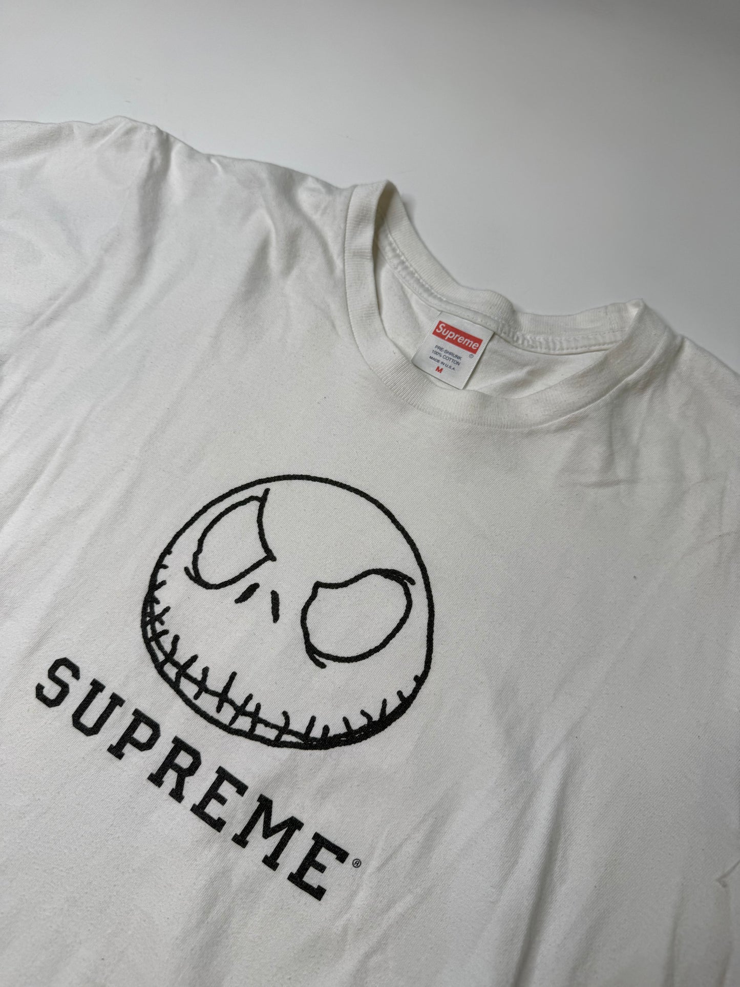 SUPREME JACK SKELLINGTON TEE WHITE (M)