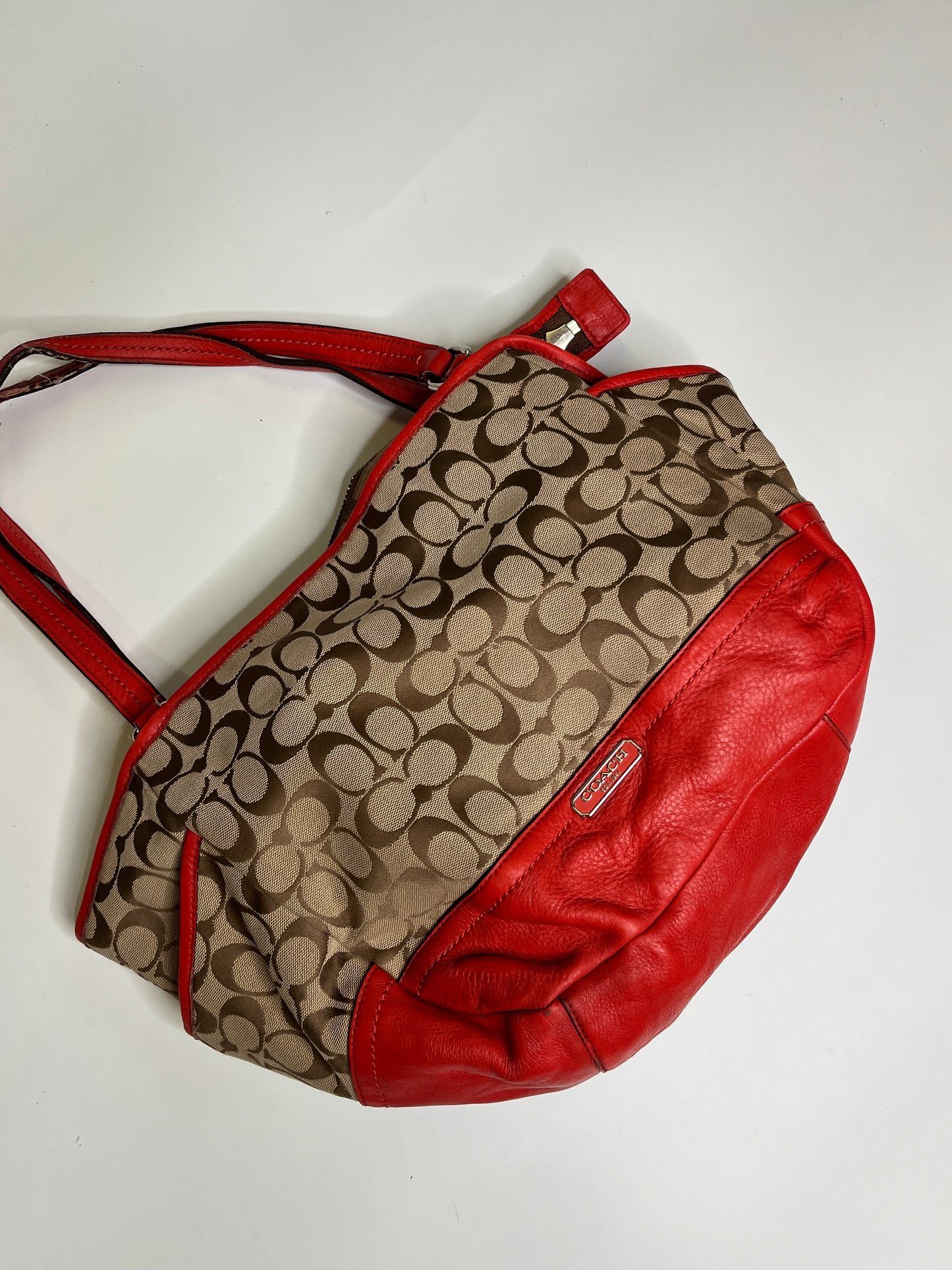 COACH MONOGRAM PURSE RED