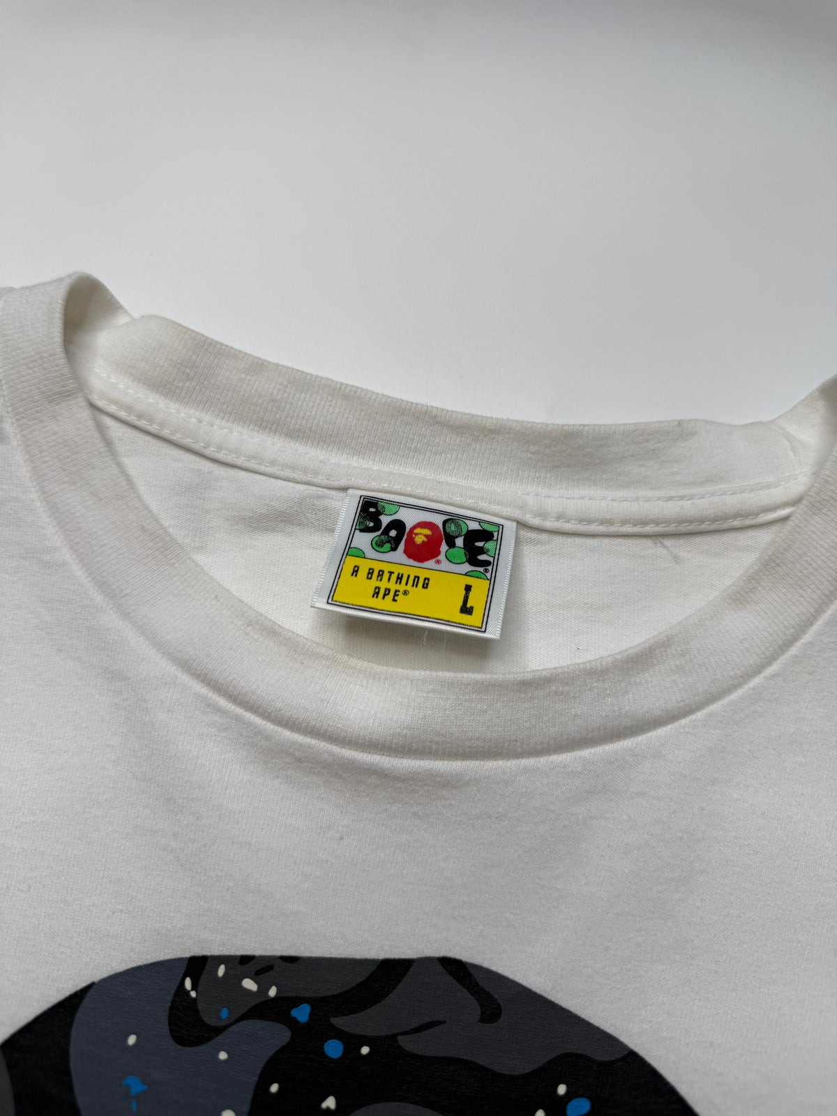 BAPE COLLEGE LOGO TEE – NIGHT SKY CAMO (L)