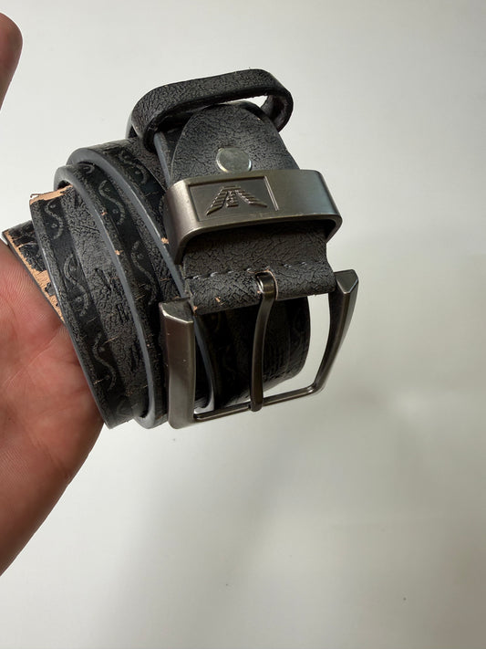 VINTAGE EMBOSSED ARMANI LEATHER BELT
