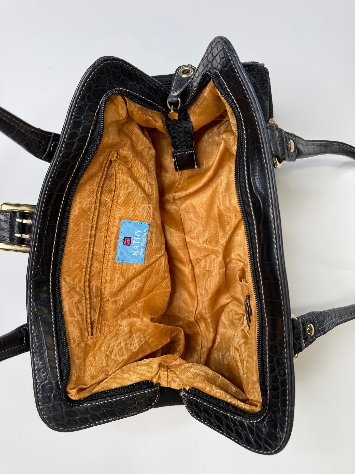 KATHY VAN ZEELAND NYLON BAG (BLACK)
