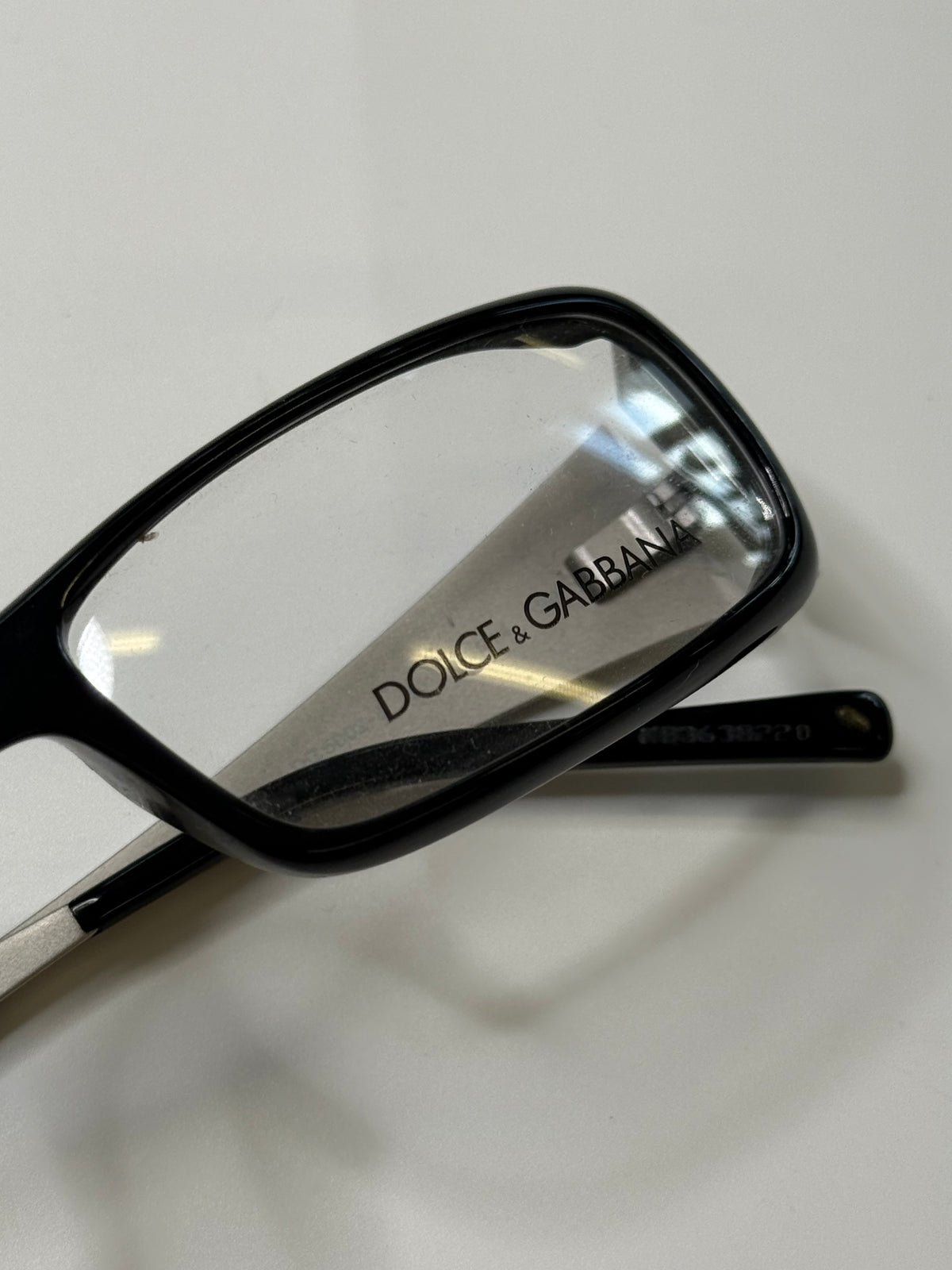 DOLCE & GABBANA VINTAGE CRYSTAL DG LOGO EYEGLASSES