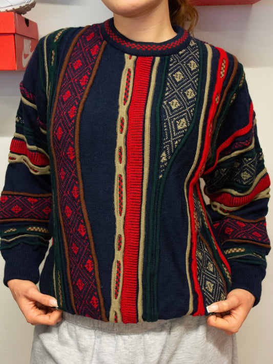 VINTAGE TOORALLIE COOGI STYLE SWEATER PURE WOOL (S)