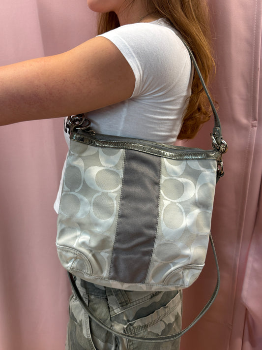 SILVER COACH MONOGRAM PURSE
