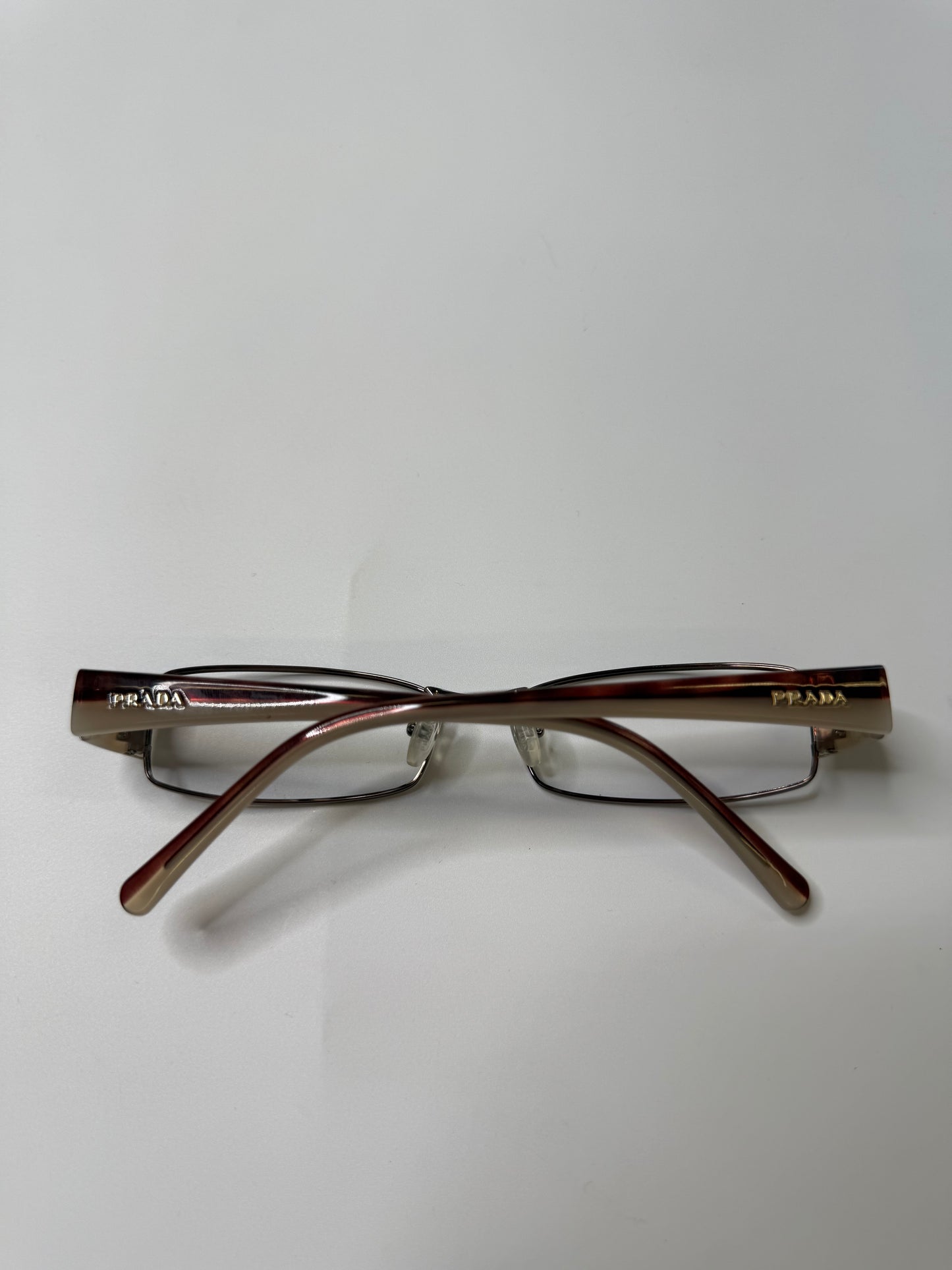 PRADA VINTAGE SILVER OMBRÉ EYEGLASSES