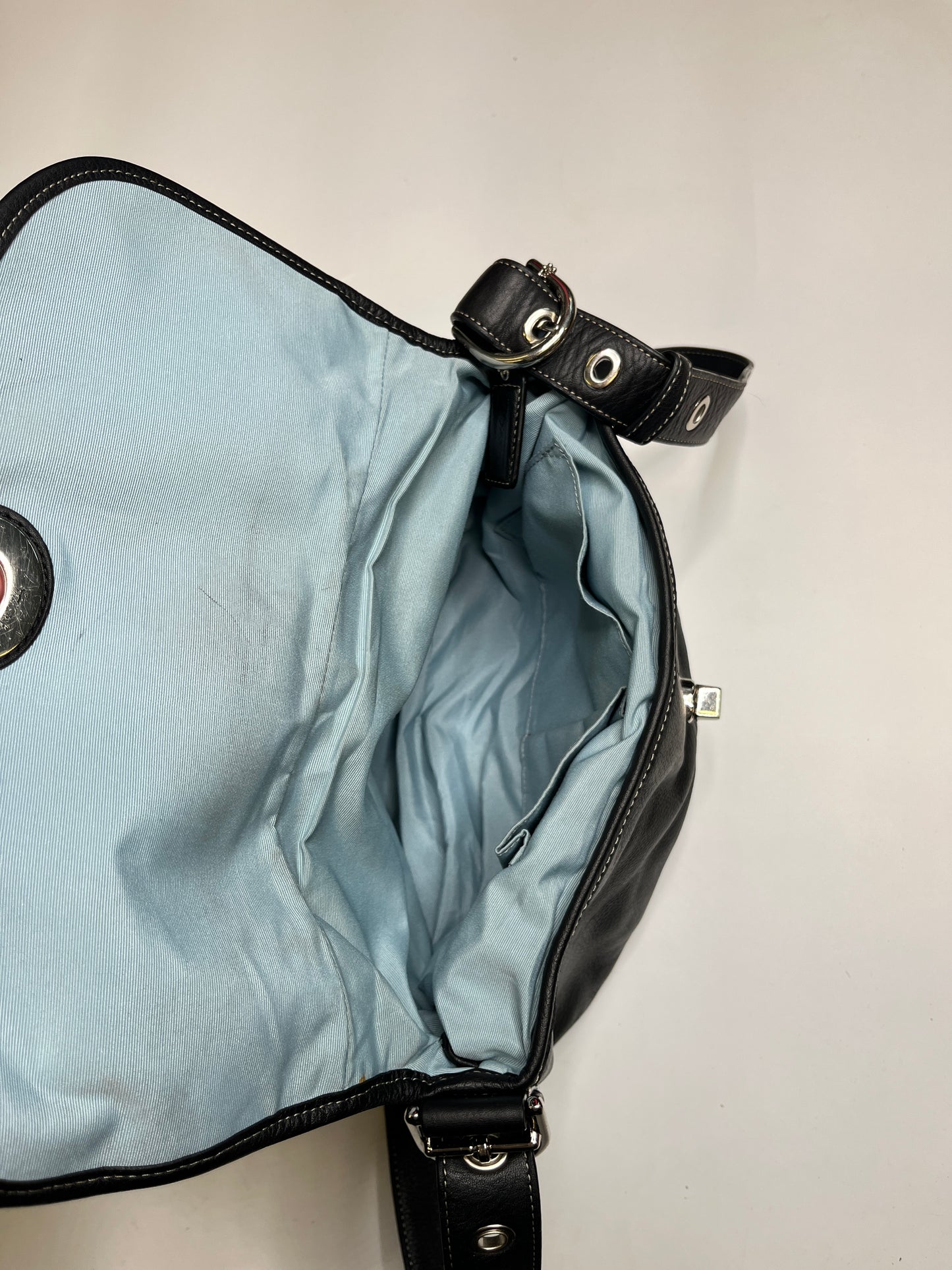 GENUINE LESTHER COACH PURSE BLACK