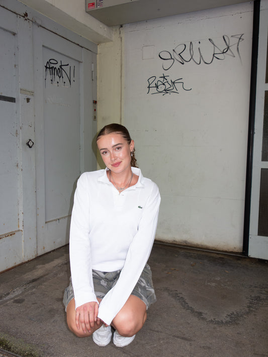LACOSTE LONGSLEEVE WHITE (~M)