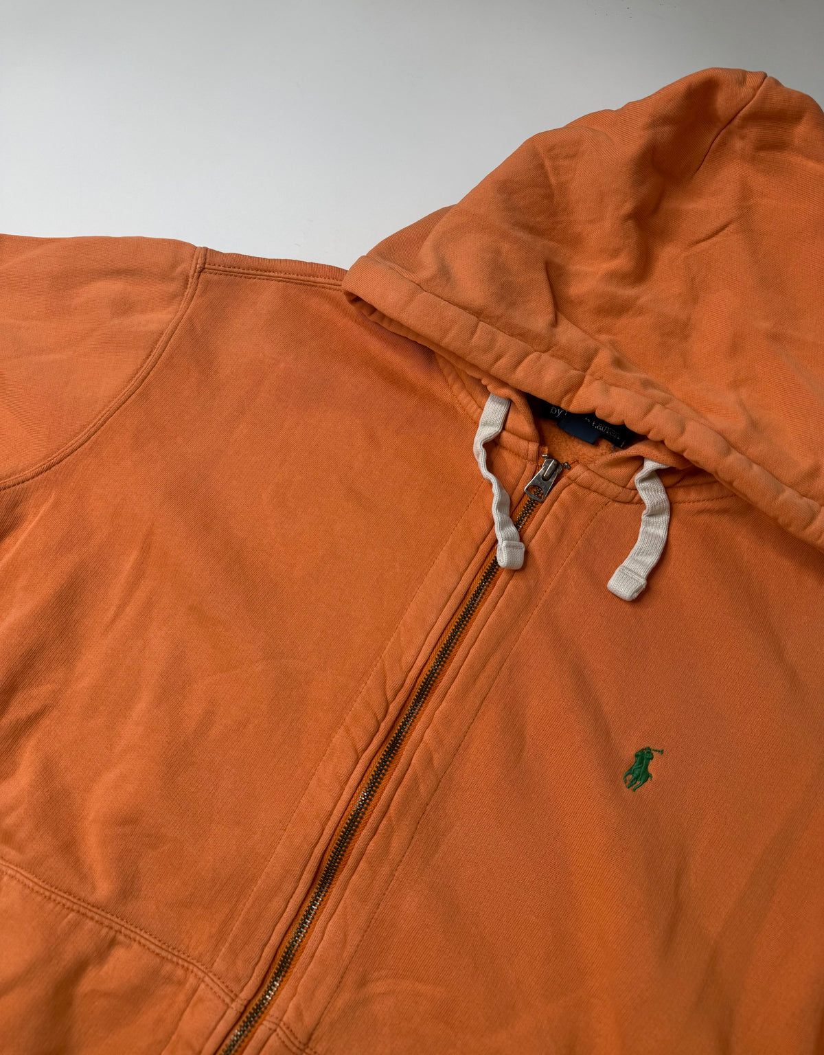 RALPH LAUREN ZIP HOODIE ORANGE (XL)