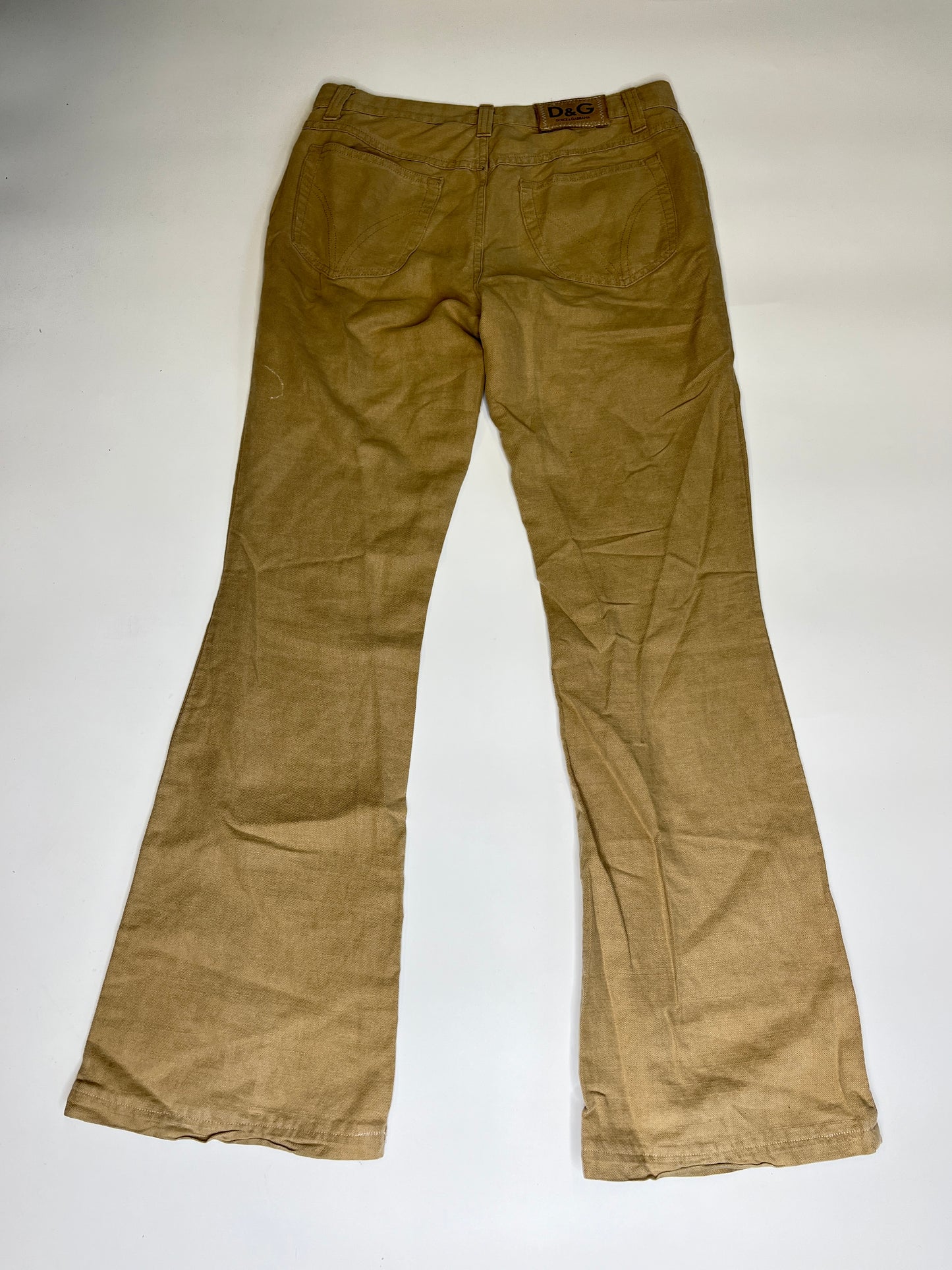 D&G FLARED JEANS SAND (S-M)