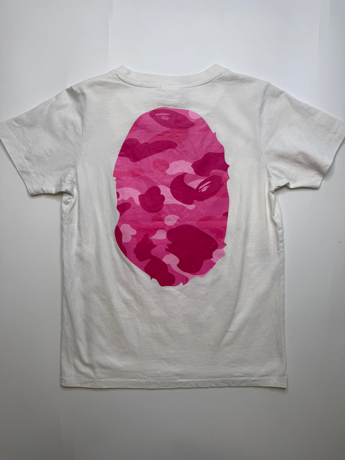 BAPE LADIES COLLEGE LOGO TEE – PINK CAMO (S)