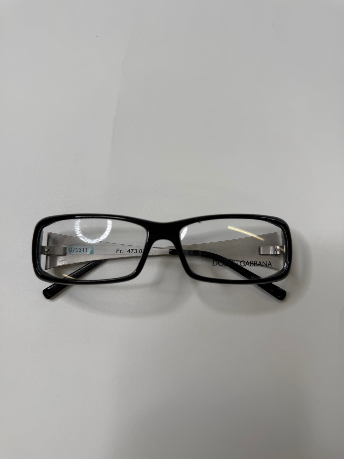DOLCE & GABBANA VINTAGE CRYSTAL DG LOGO EYEGLASSES