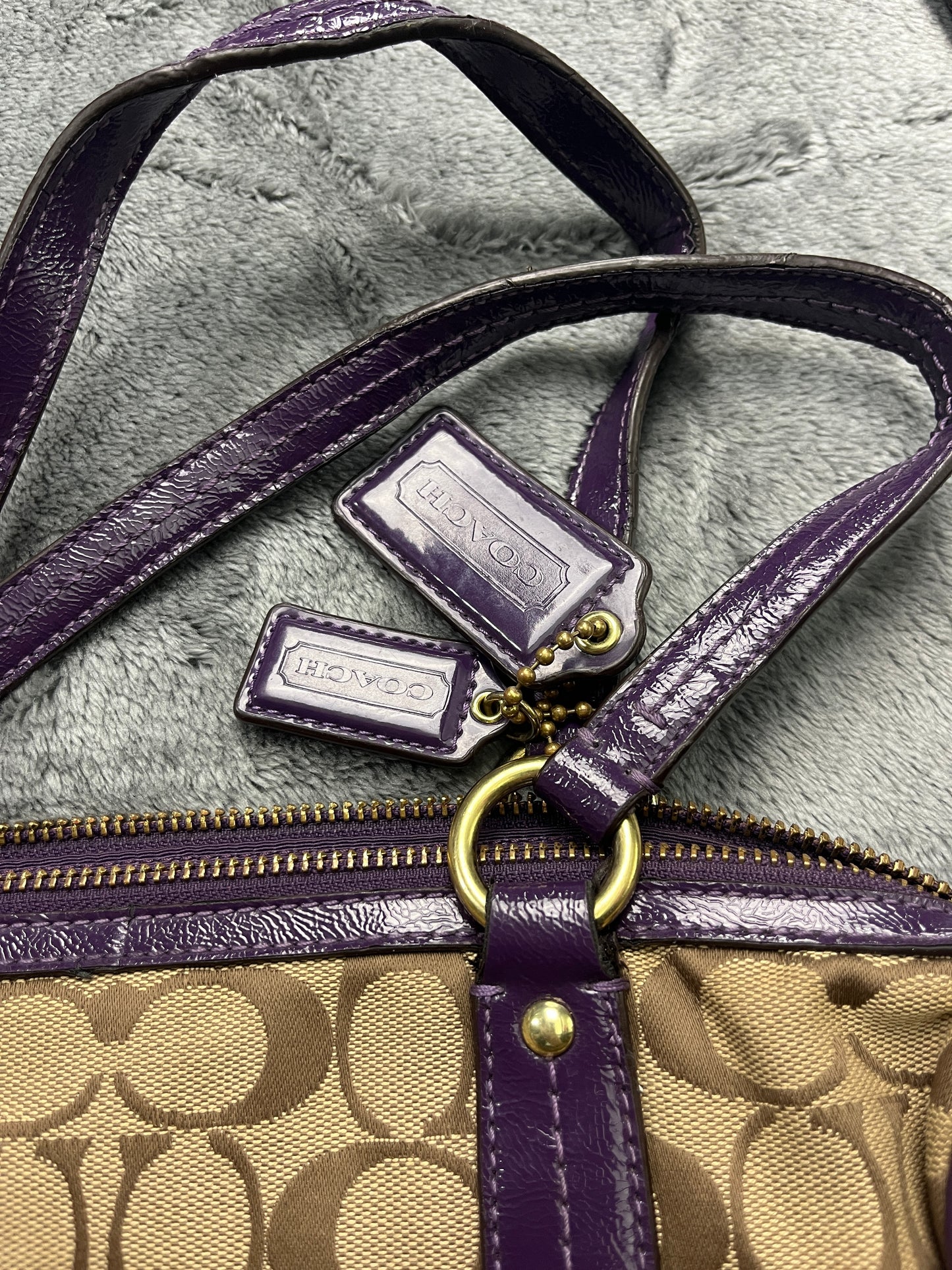 COACH BAG PURPLE