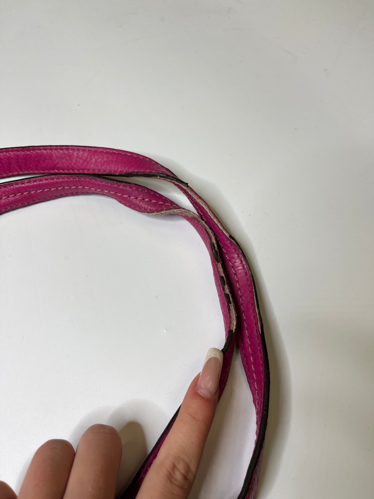PINK LEATHER COACH PURSE