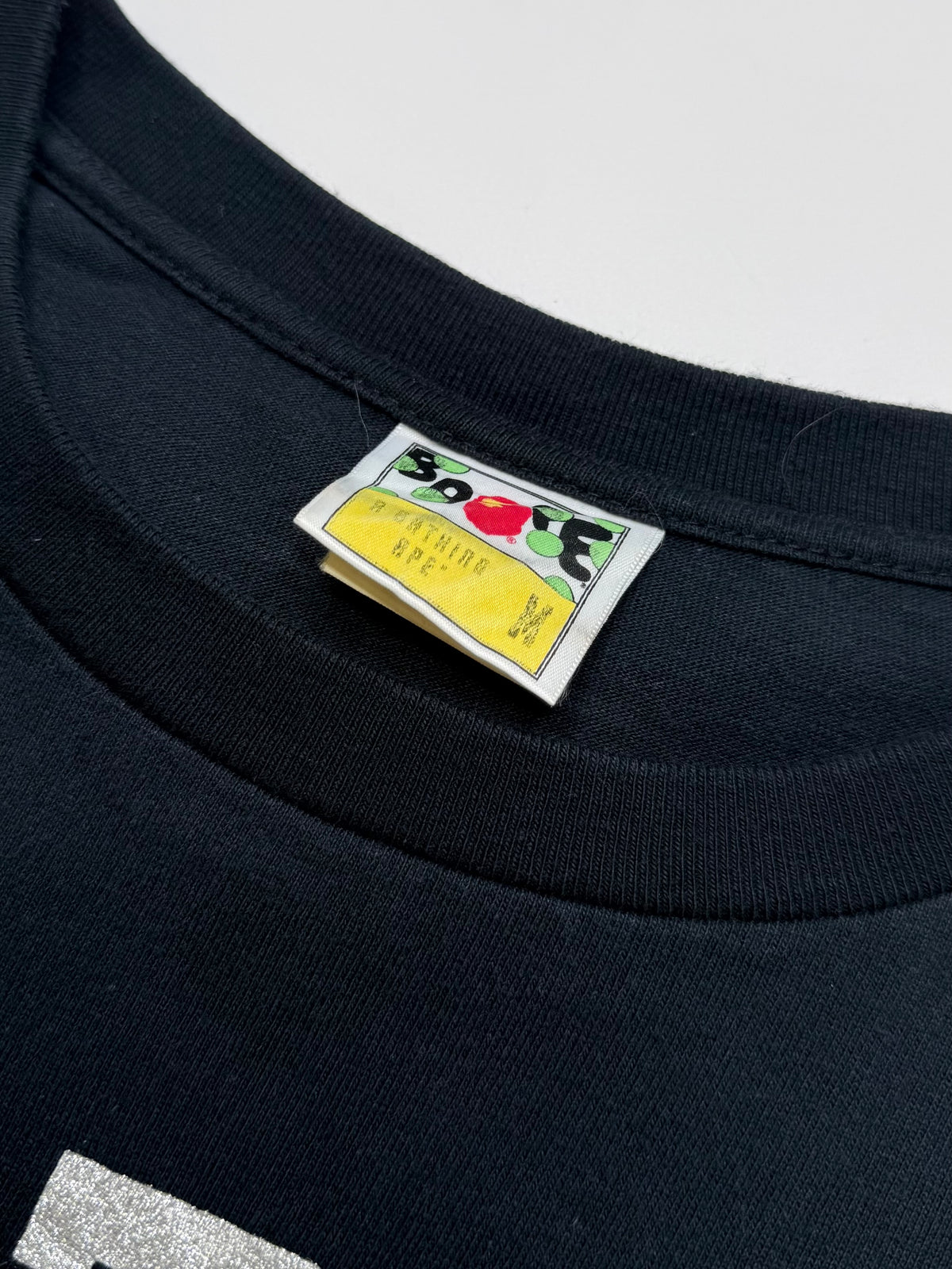 BAPE SPORT COLLEGE LOGO TEE – SILVER GLITTER (M)