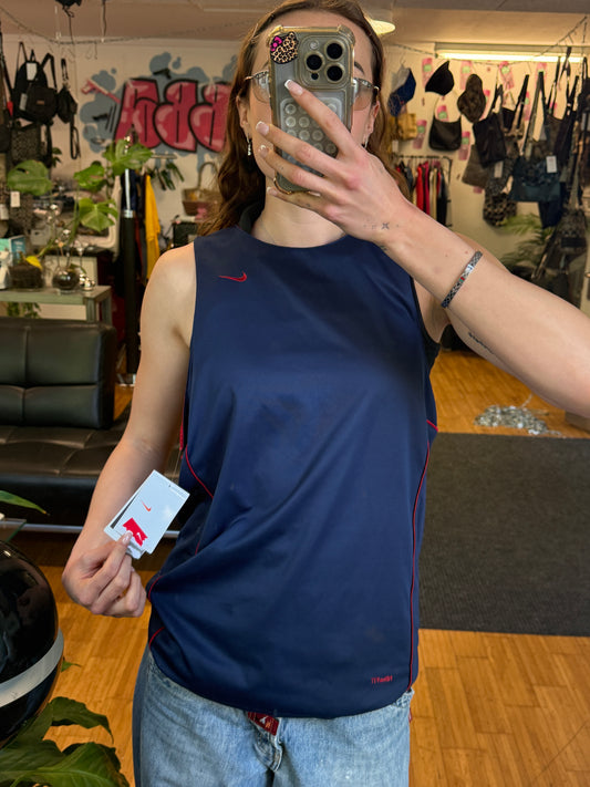 DEADSTOCK REVERSIBLE NIKE TANK TOP SHIRT WITH TAG(m.S)