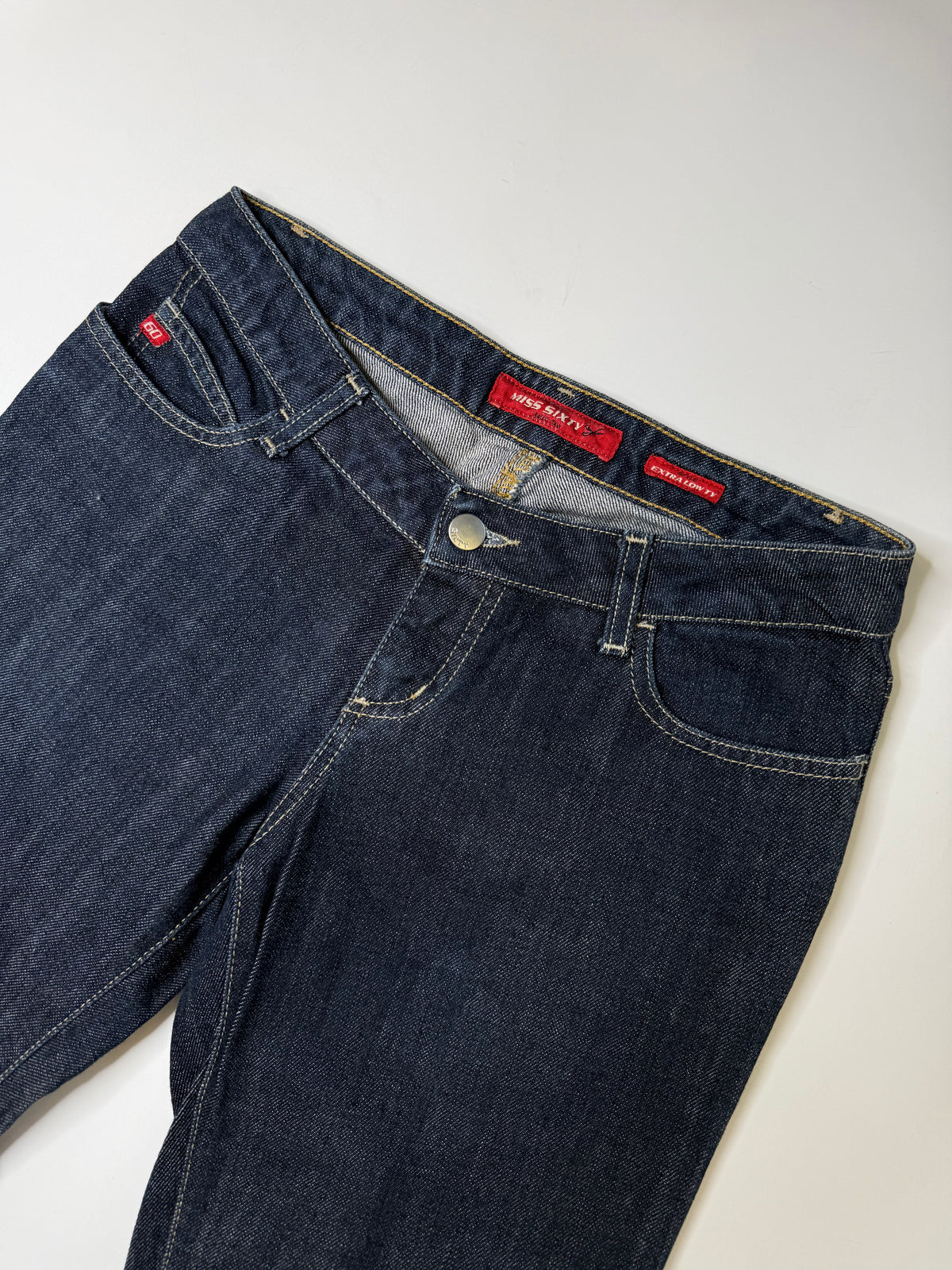 MISS SIXTY EXTRA LOW TY JEANS – DARK WASH (26, ~S)