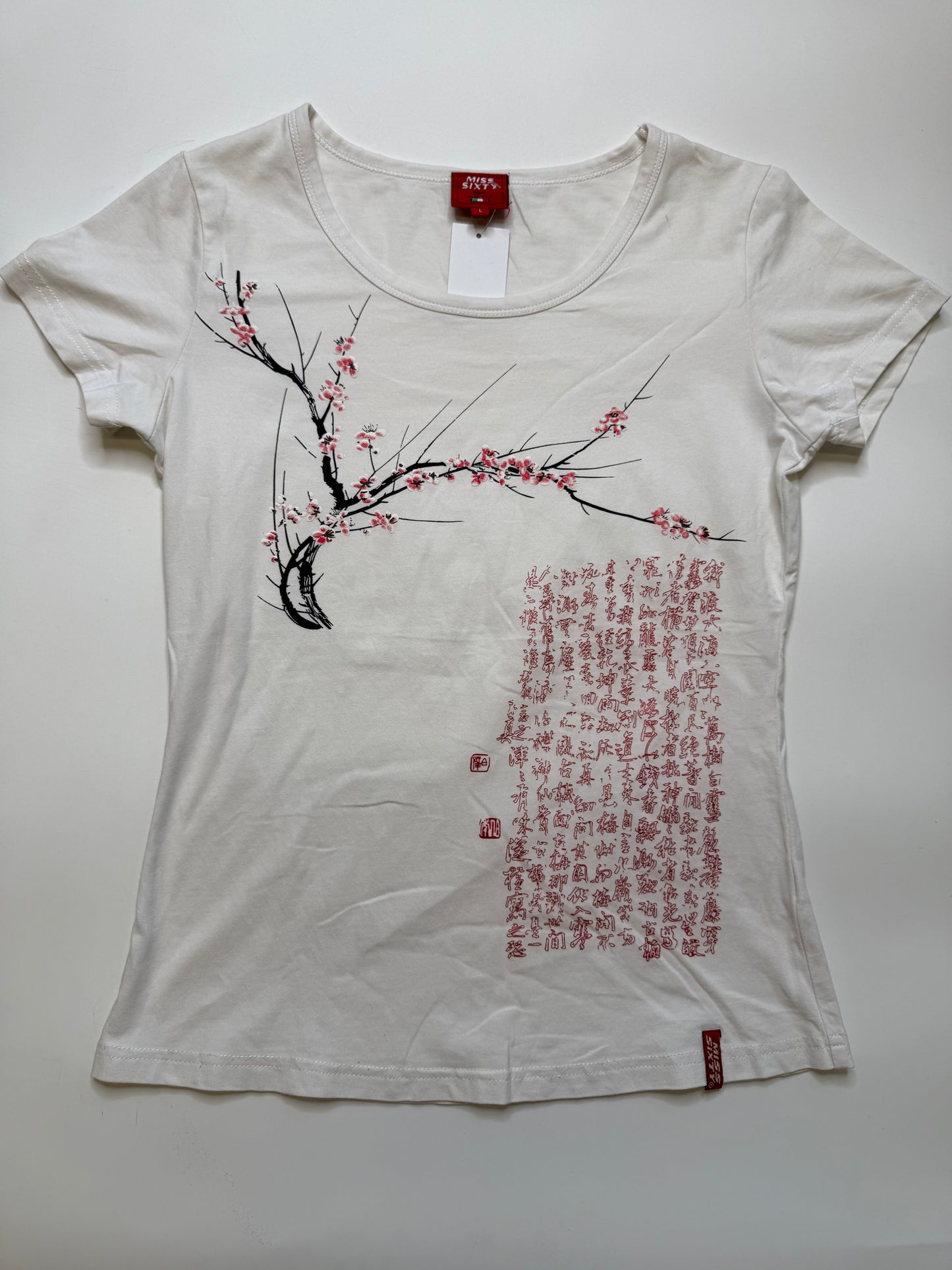 MISS SIXTY CHERRY BLOSSOM TEE 2000s (S)