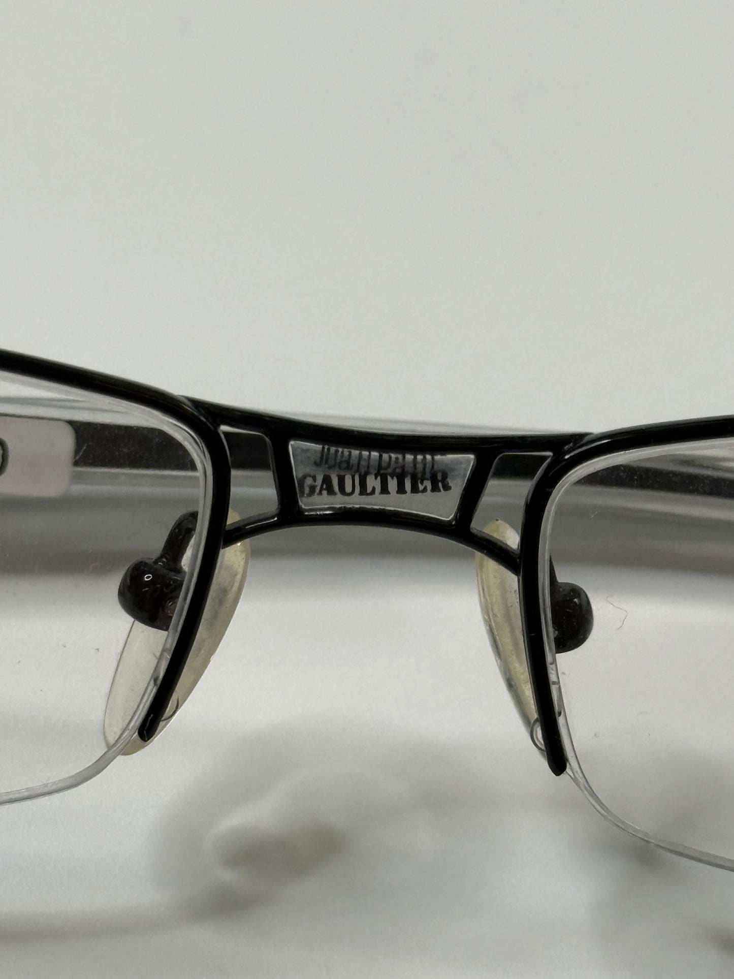 JEAN PAUL GAULTIER VINTAGE TITANIUM HALF-RIM OPTICAL FRAMES