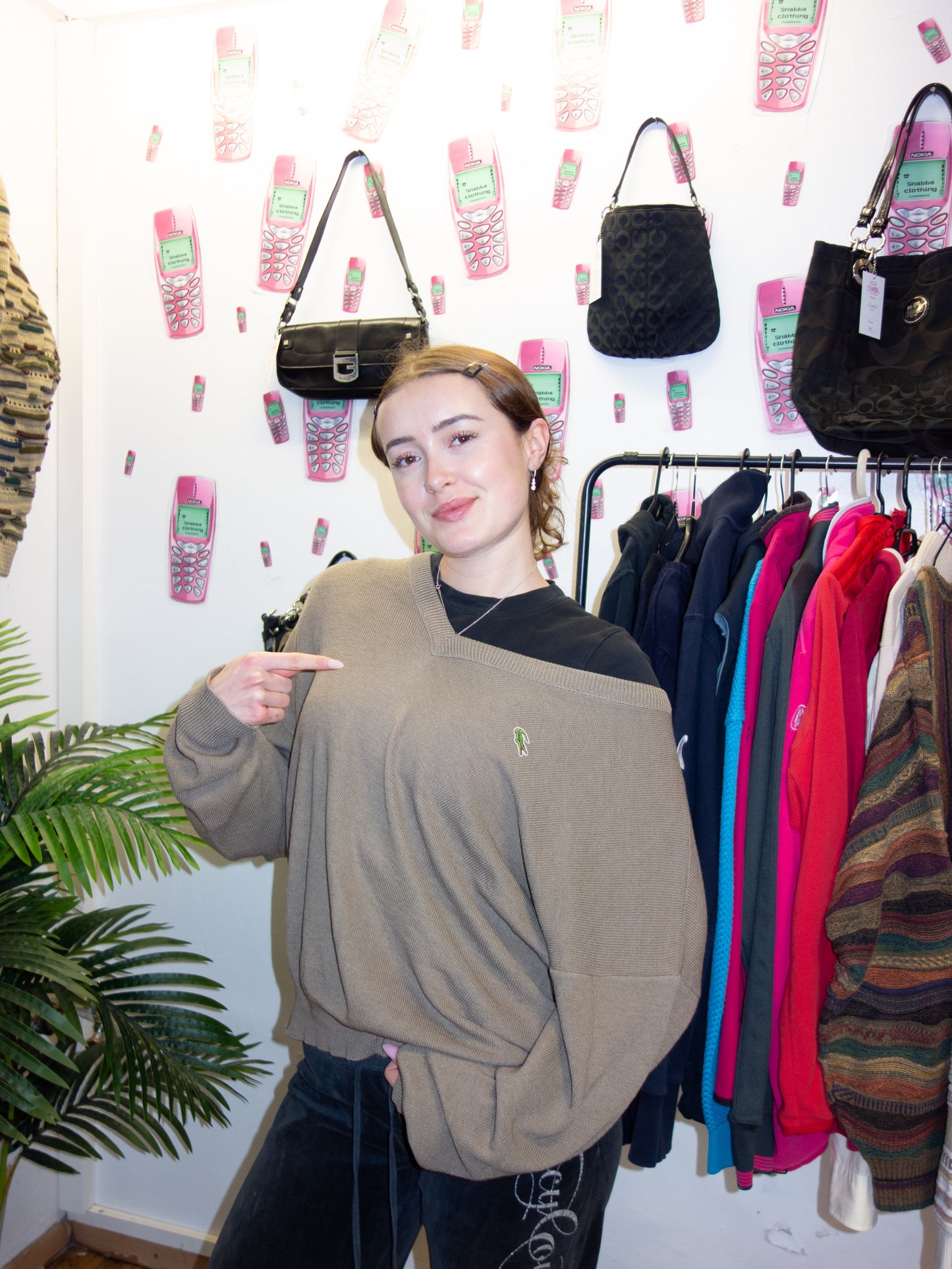 LACOSTE KNIT SWEATER (~L)