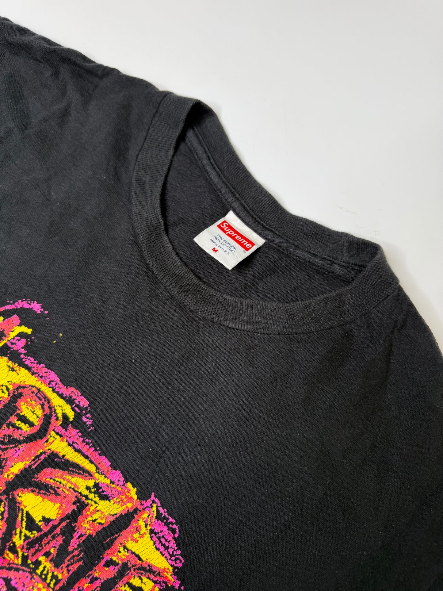 SUPREME GRAFFITI LOGO TEE BLACK (M)