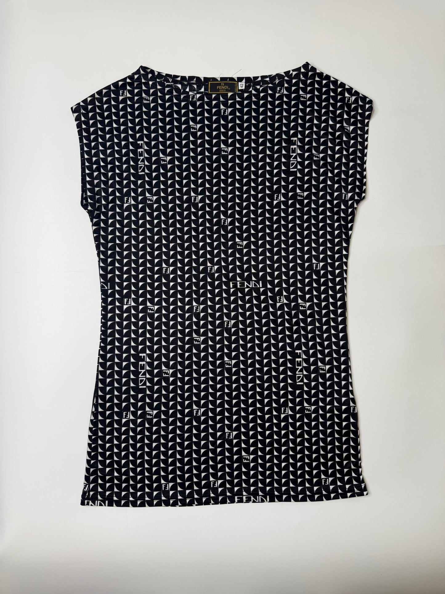 FENDI VINTAGE ZUCCA LOGO PRINT TOP (42)