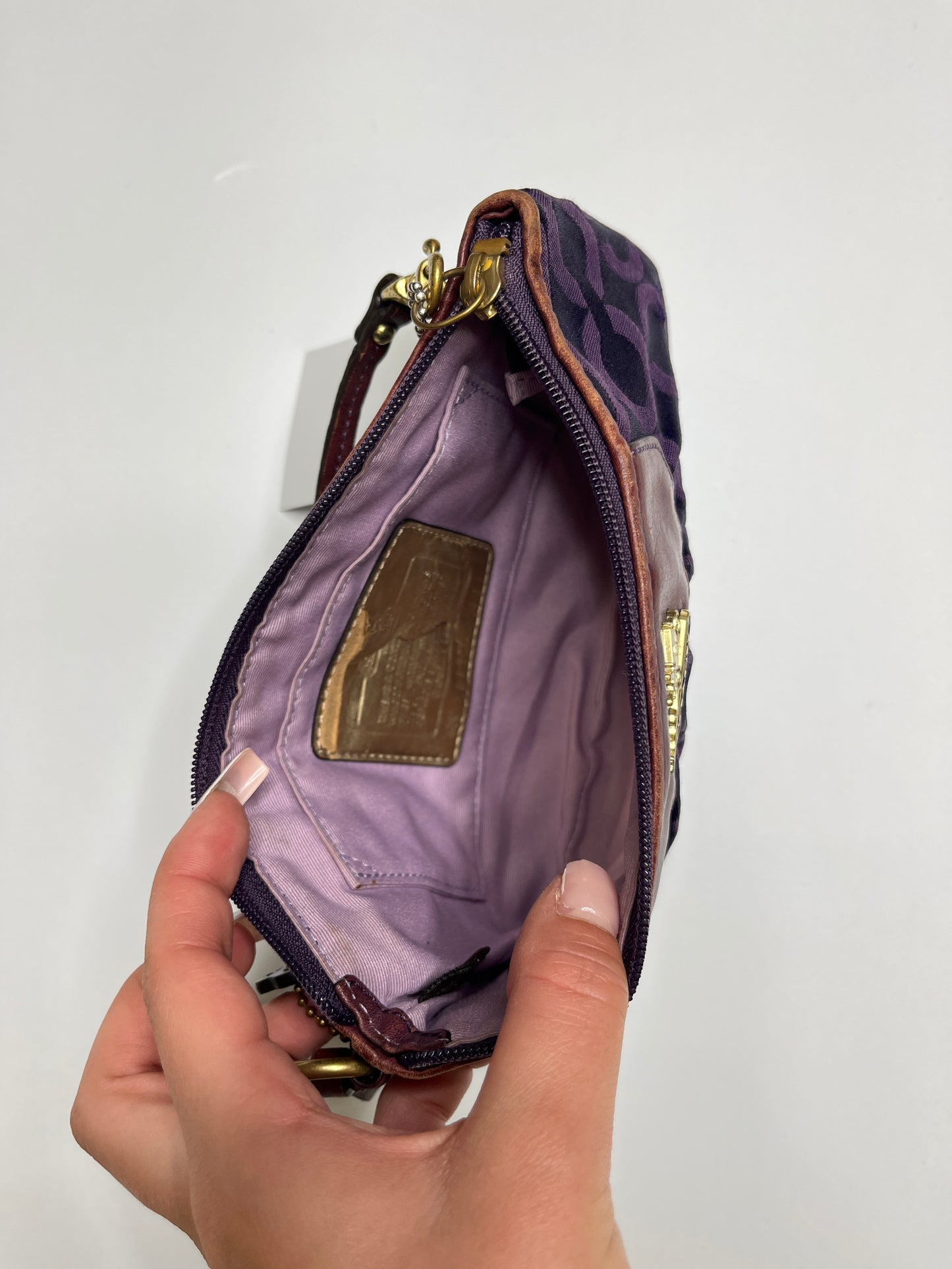COACH MONOGRAM PURSE/WRISTLET