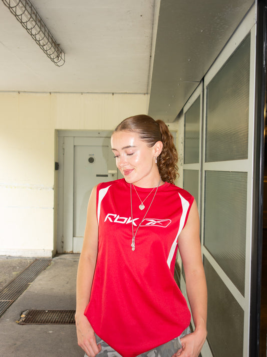 RED REEBOK TANK TOP (M)