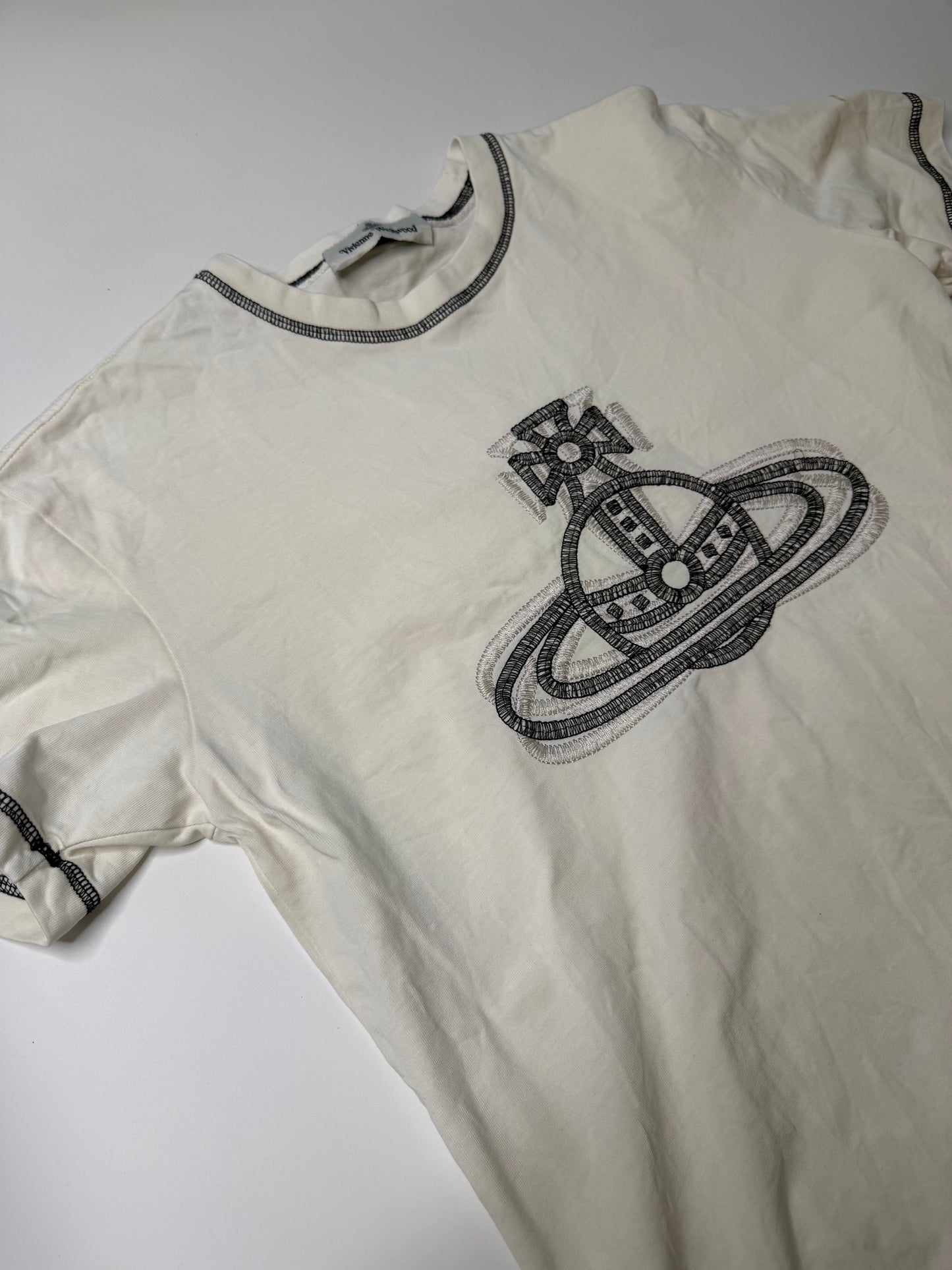 VIVIENNE WESTWOOD VINTAGE ORB EMBROIDERED T-SHIRT