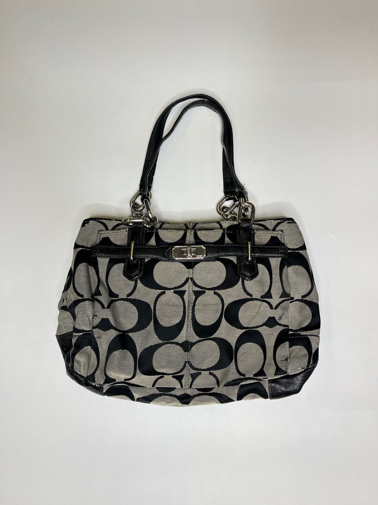 COACH MONOGRAM PURSE LEATHER