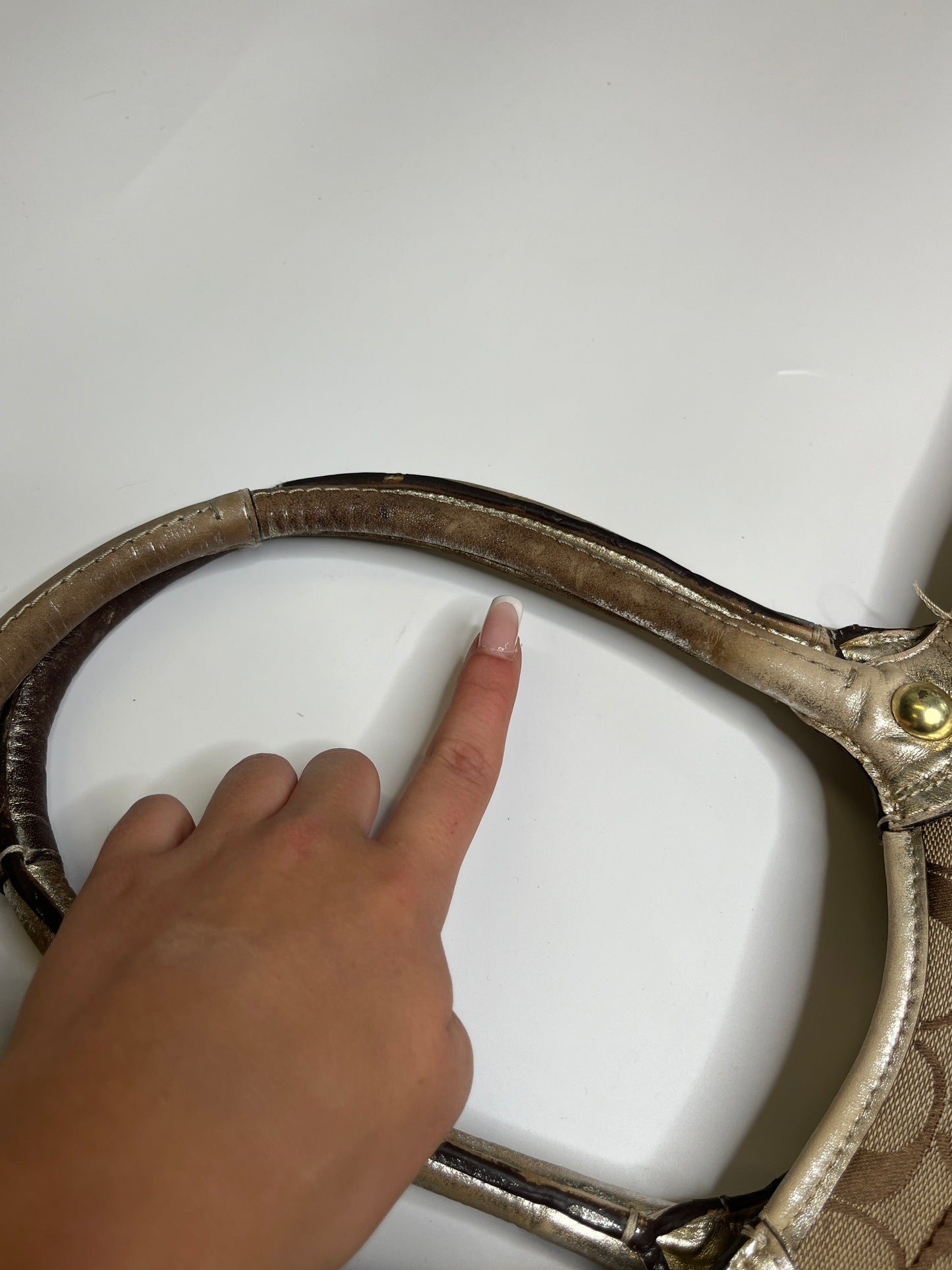 COACH MONOGRAM PURSE FLOWERS