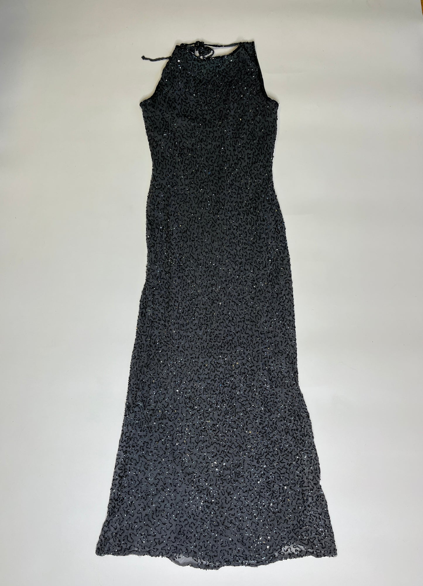 LONG SEQUIN DRESS (~S)