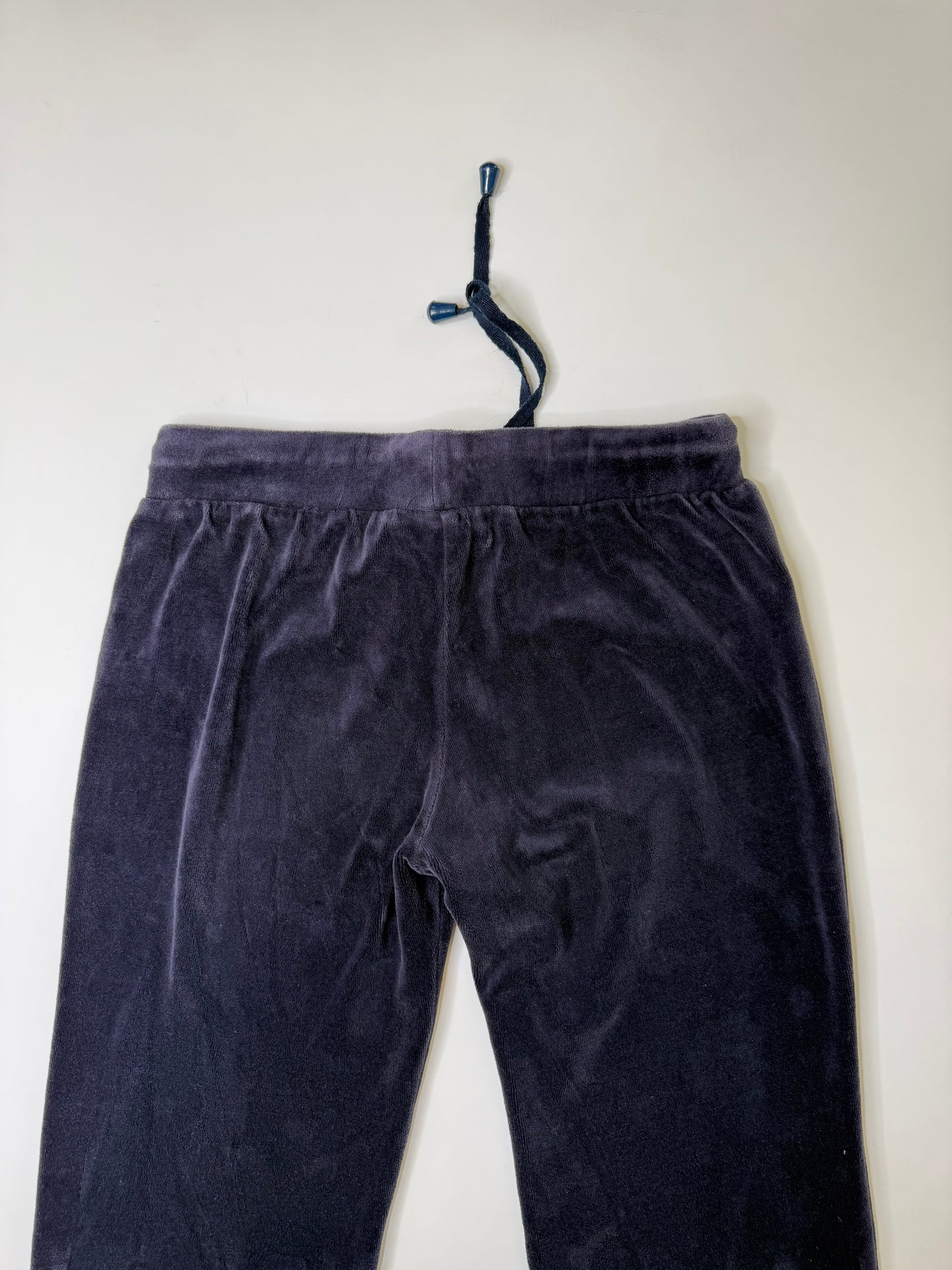 BEBE SAN FRANCISCO VELOUR SWEATPANTS NAVY (M)