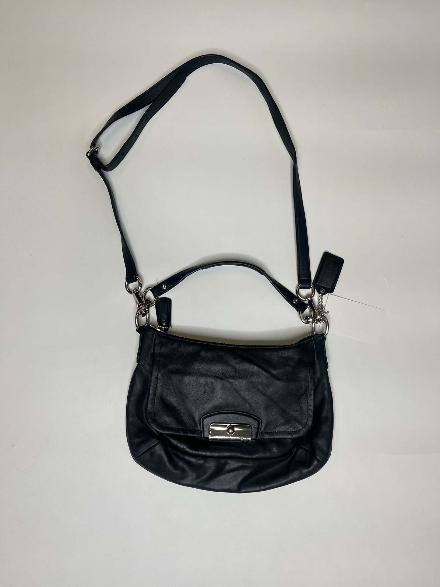VINTAGE BLACK LEATHER COACH MINI PURSE