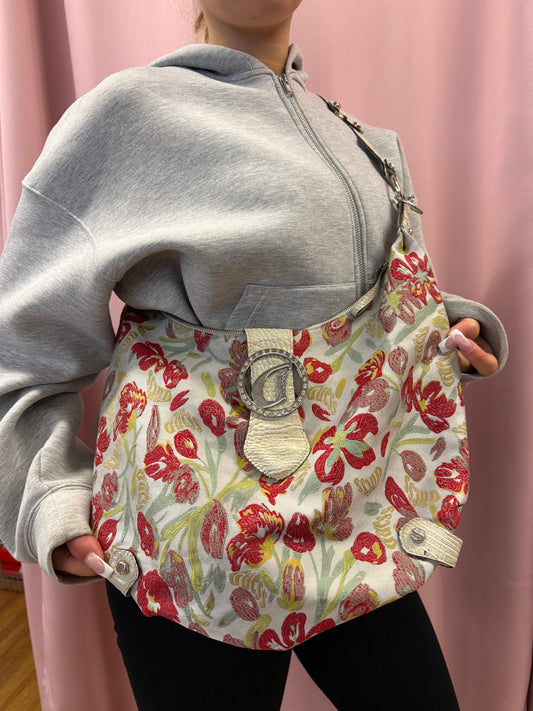 VINTAGE FLOWER GUESS PURSE